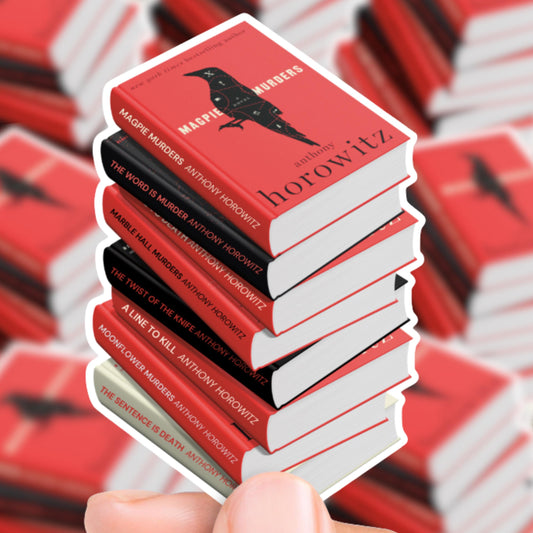 Anthony Horowitz Book Stack Sticker
