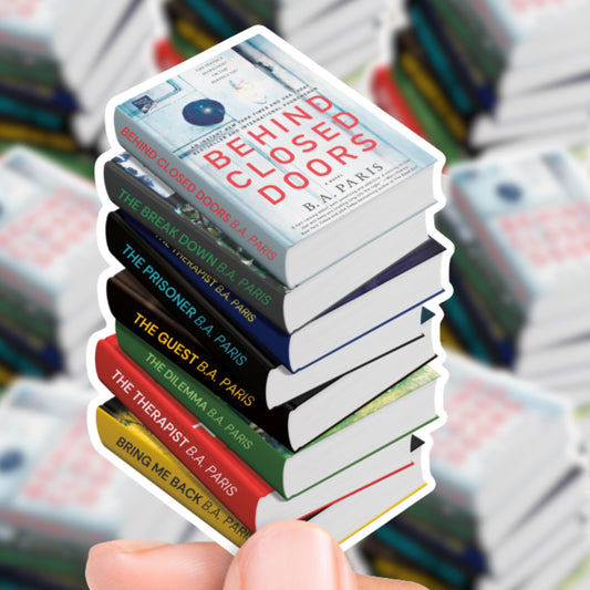 B.A. Paris Book Stack Sticker