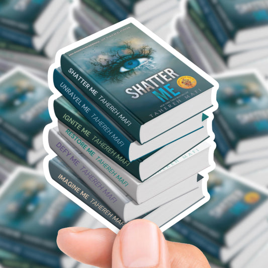 Shatter Me Series Book Stack Sticker