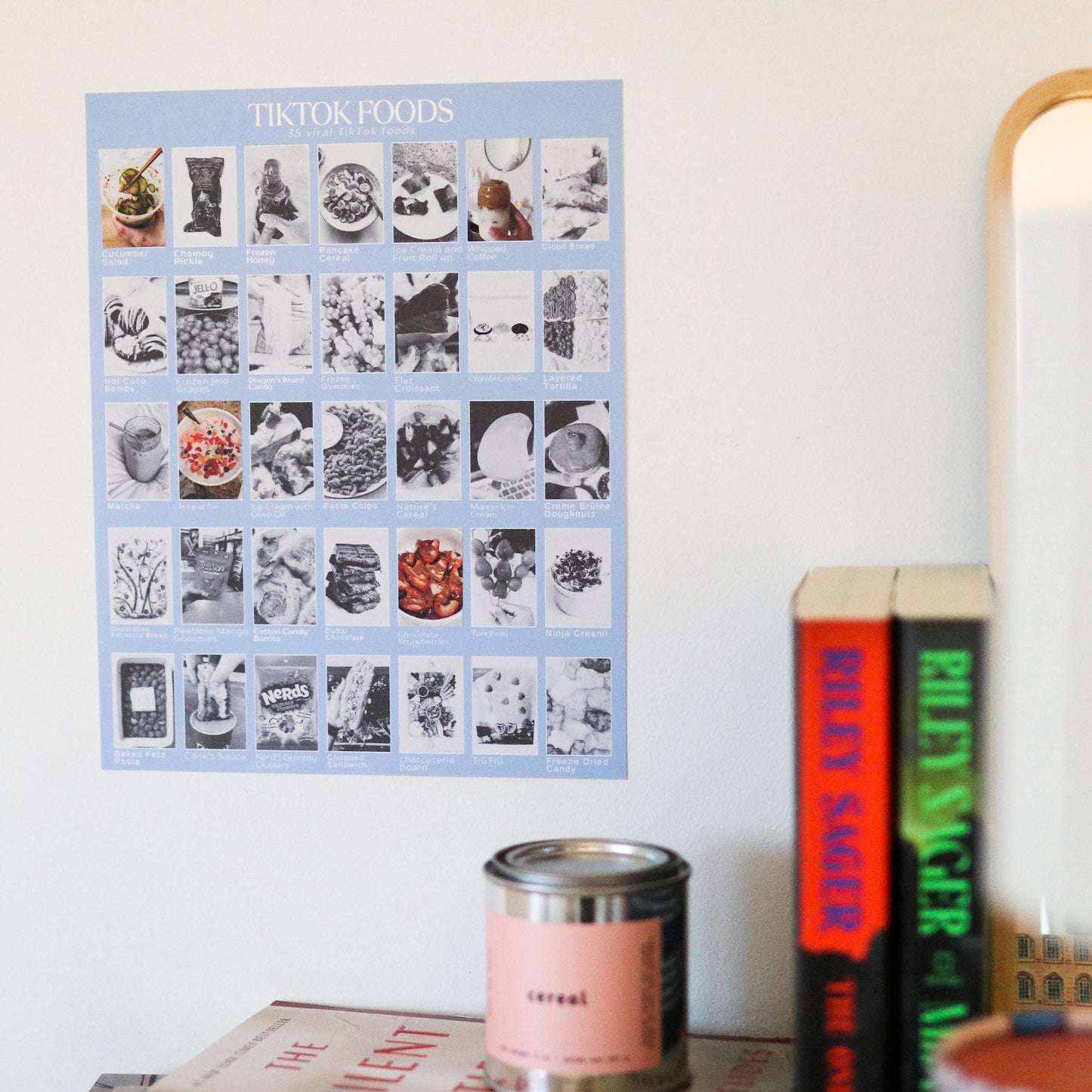 Trending Foods / Snacks Bucket List STICKER Poster | TikTok  35 Stickers, Fun Foodie Bucket List Gift for Teens, Snack Lovers & Food Fans