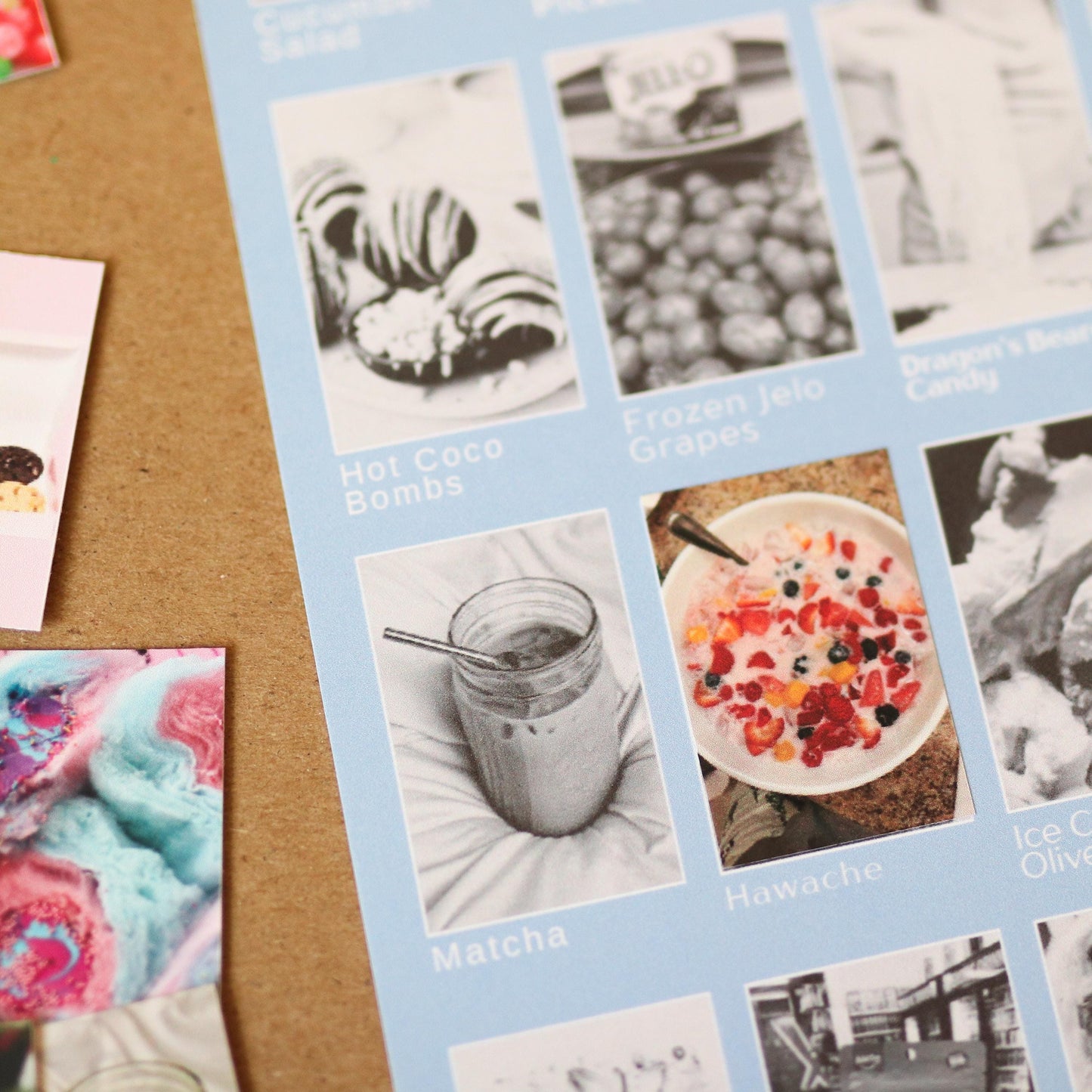 Trending Foods / Snacks Bucket List STICKER Poster | TikTok  35 Stickers, Fun Foodie Bucket List Gift for Teens, Snack Lovers & Food Fans