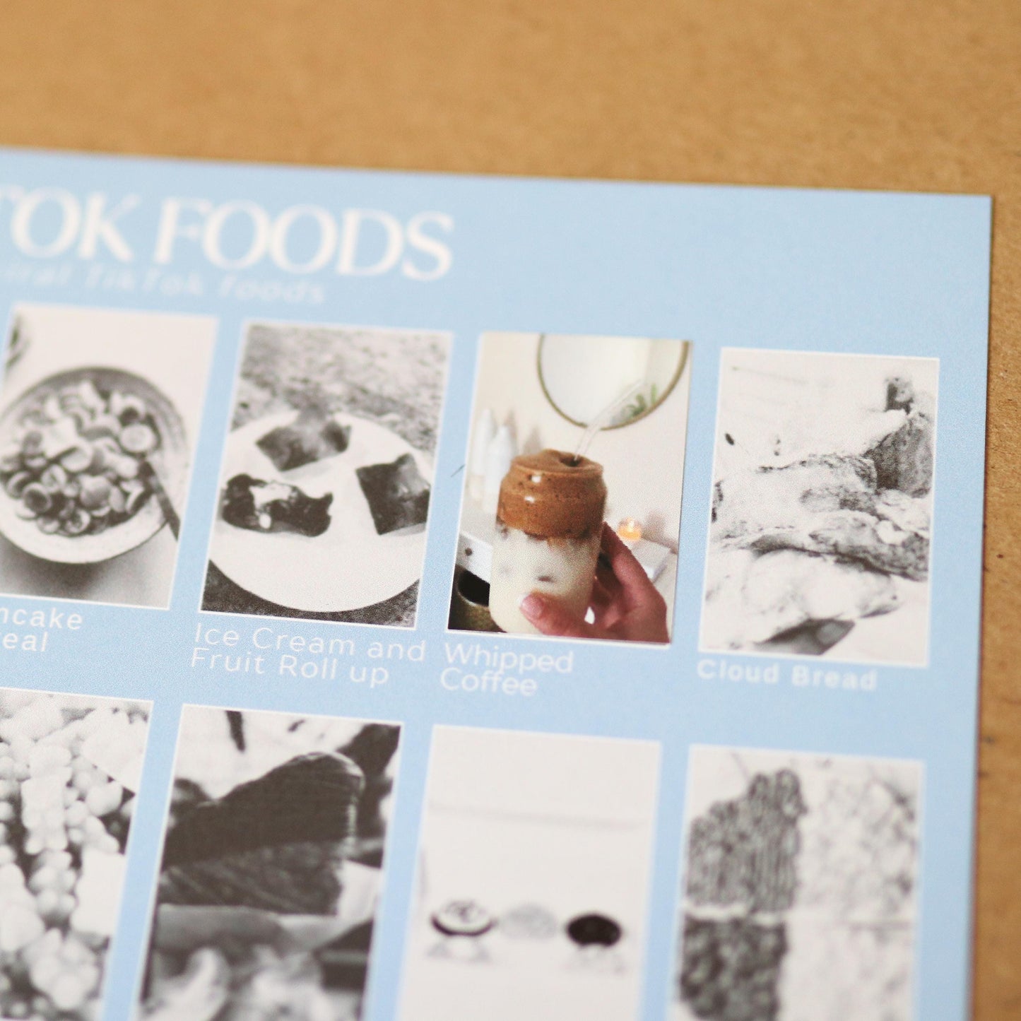 Trending Foods / Snacks Bucket List STICKER Poster | TikTok  35 Stickers, Fun Foodie Bucket List Gift for Teens, Snack Lovers & Food Fans