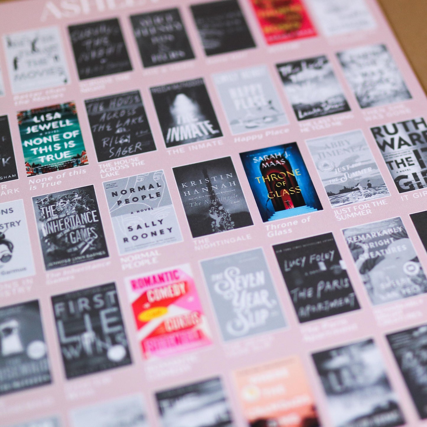 Custom TBR Books Sticker Poster || Personalized Reading Tracker