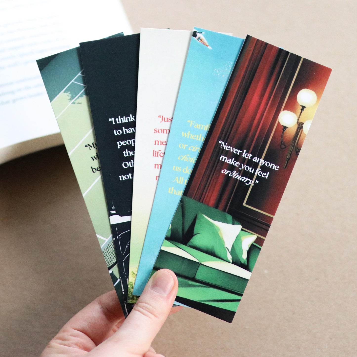 Taylor Jenkins Reid inspired Bookmarks (set of 5)
