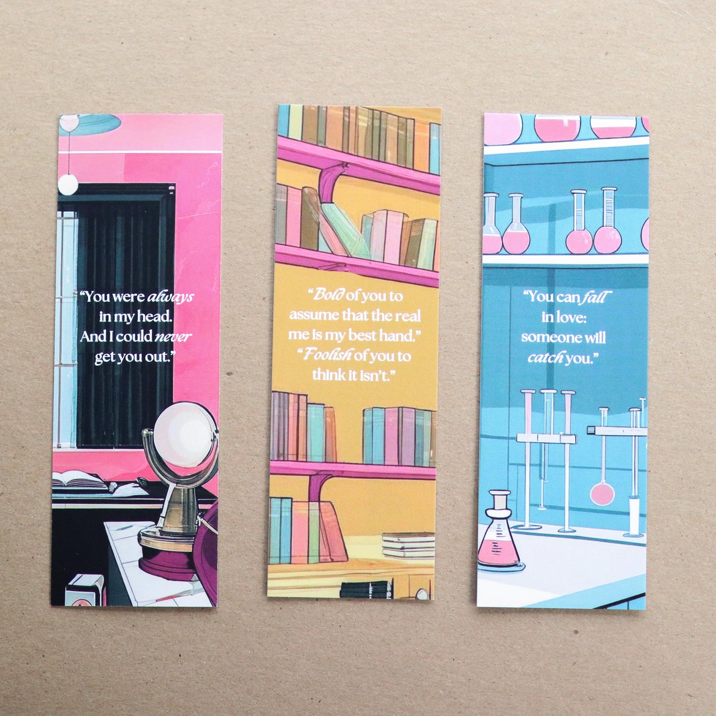 Love Hypothesis Inspired Bookmarks (set of 3)