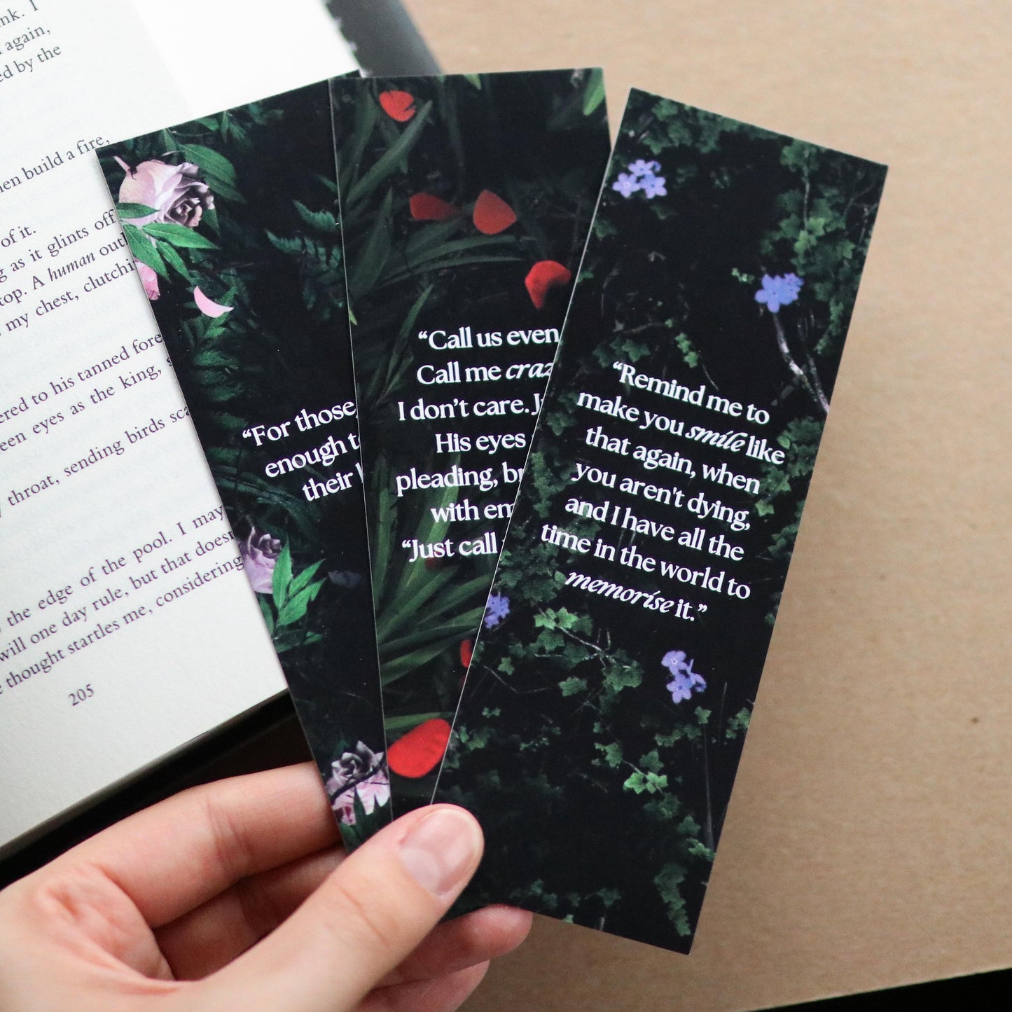 Powerless Inspired Bookmarks (set of 3)