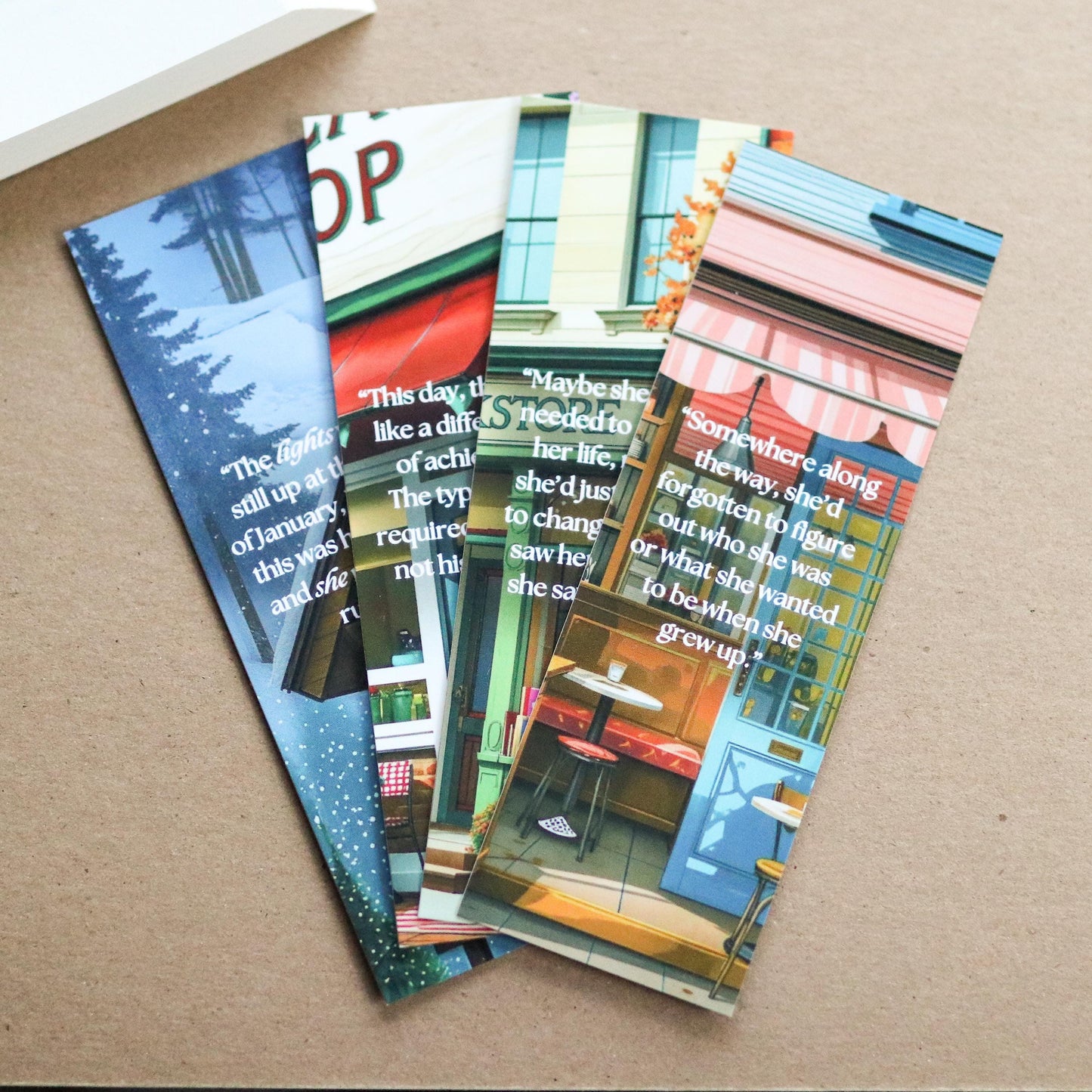 Dream Harbor inspired Bookmarks (set of 4)