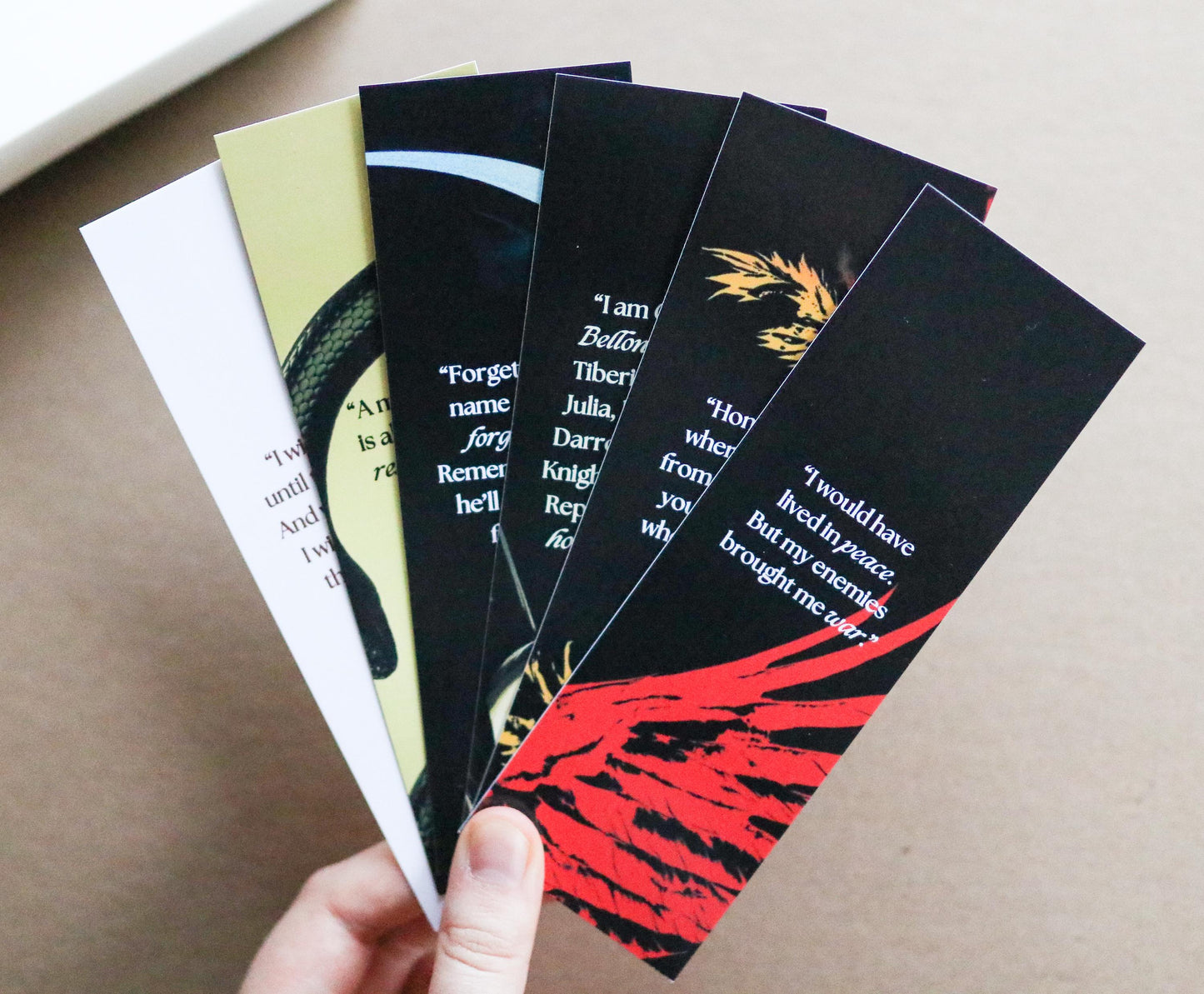 Red Rising Saga inspired Bookmarks (set of 6)