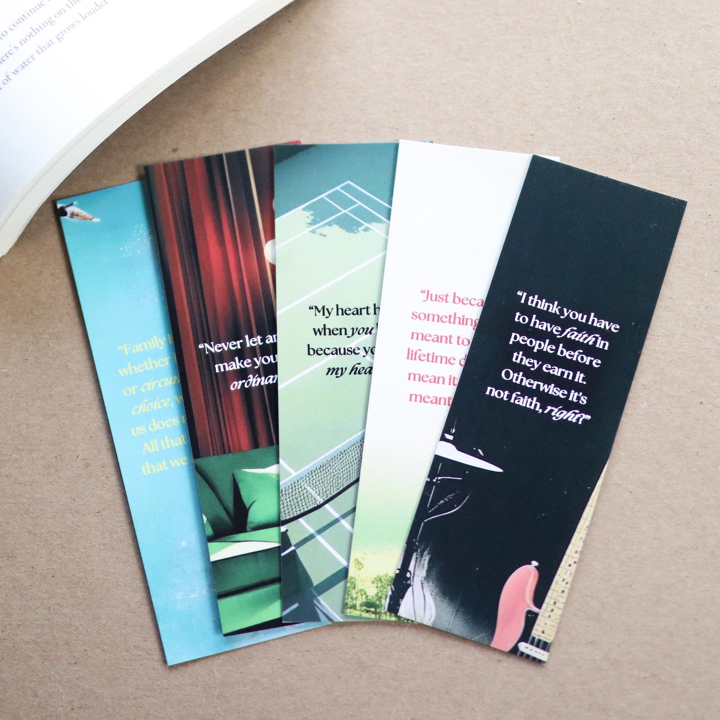 Taylor Jenkins Reid inspired Bookmarks (set of 5)