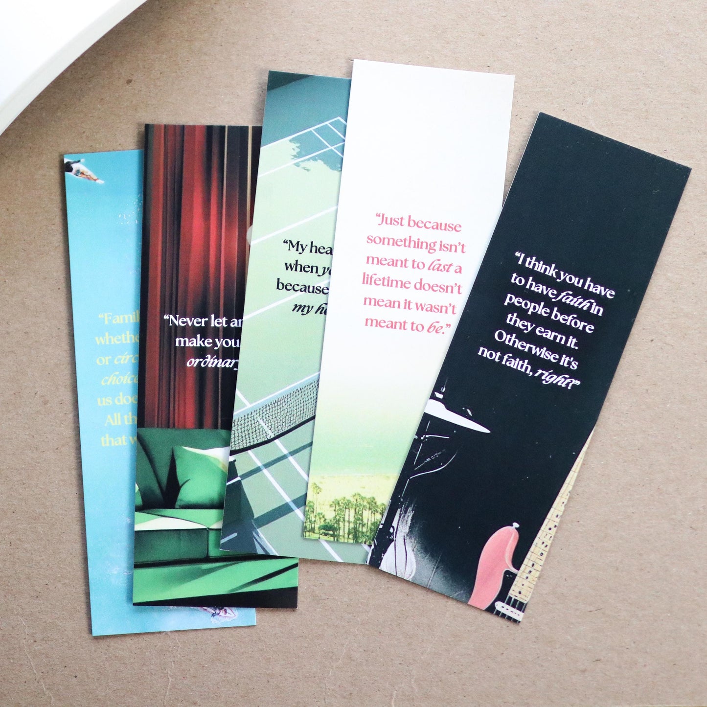 Taylor Jenkins Reid inspired Bookmarks (set of 5)