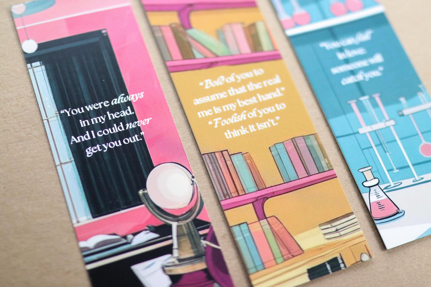 Love Hypothesis Inspired Bookmarks (set of 3)