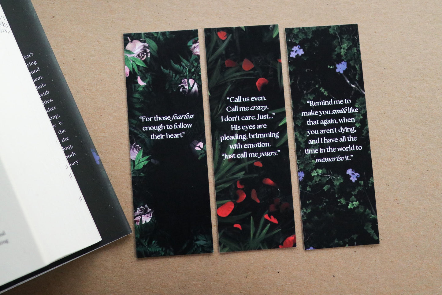 Powerless Inspired Bookmarks (set of 3)
