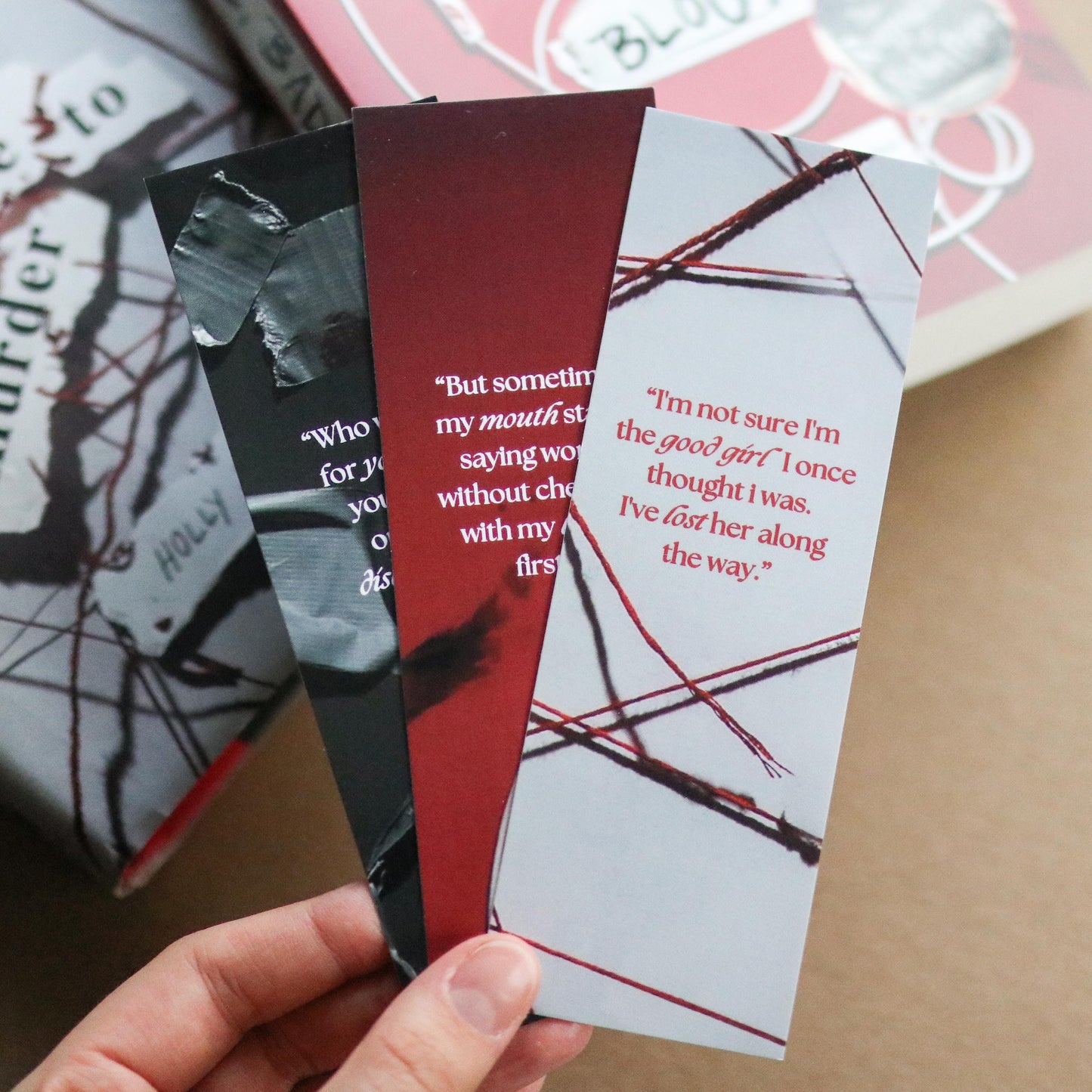 AGGGTM Holly Jackson Inspired Bookmarks (set of 3)