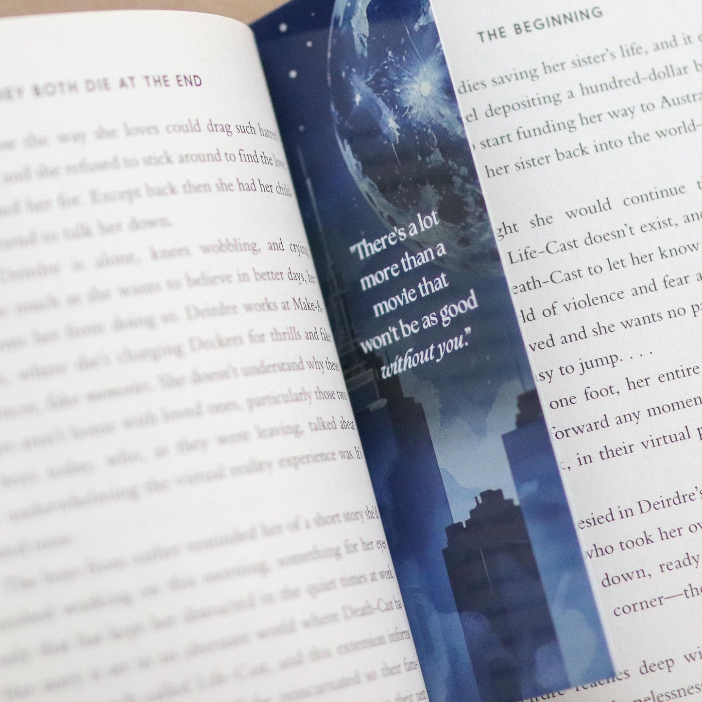 They Both Die at the End Inspired Bookmarks (set of 3)