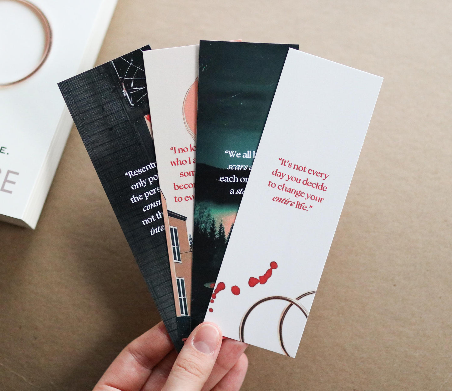 Jeneva Rose Thriller inspired Bookmarks (set of 4)