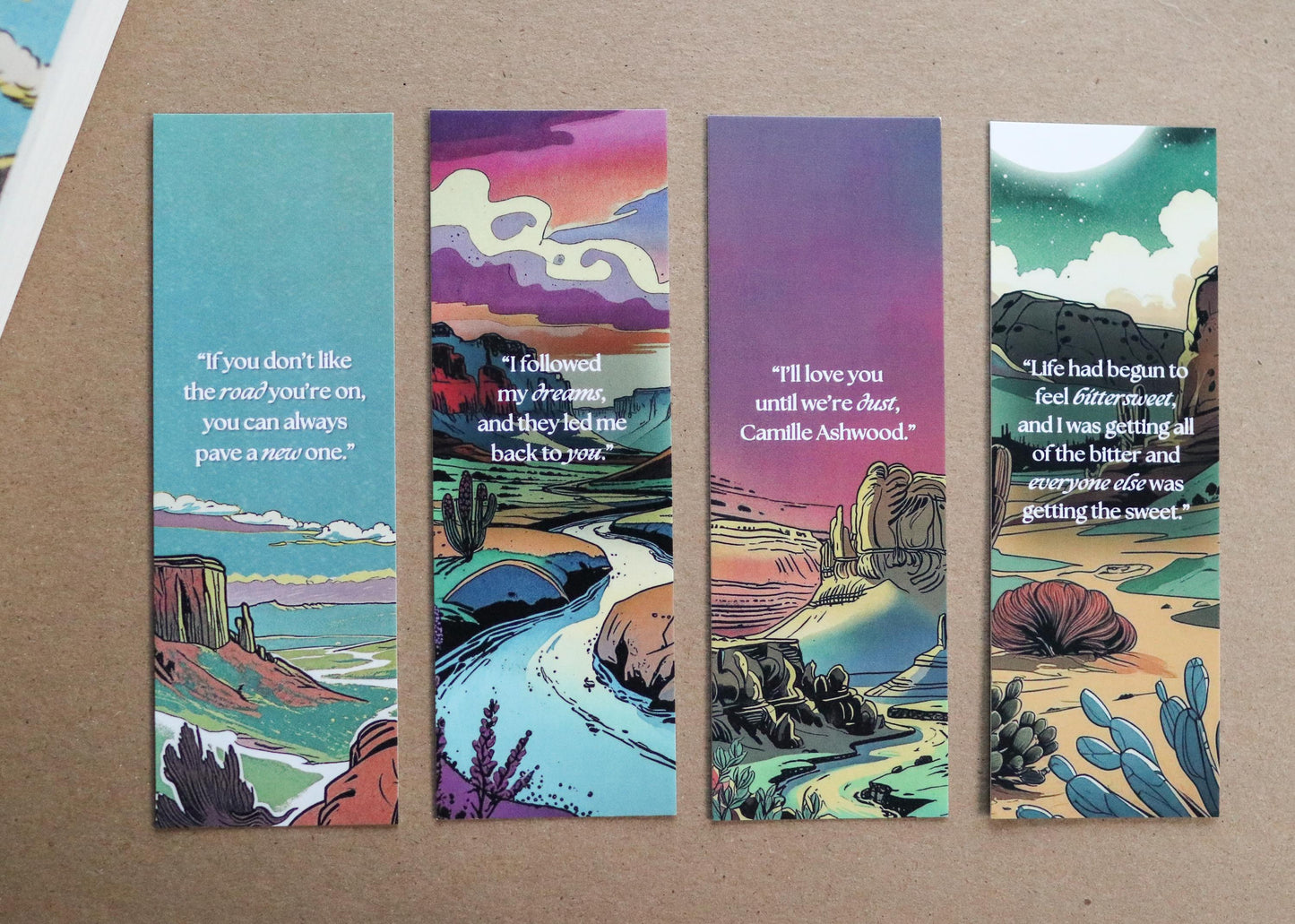 Rebel Blue Ranch inspired Bookmarks (set of 4)