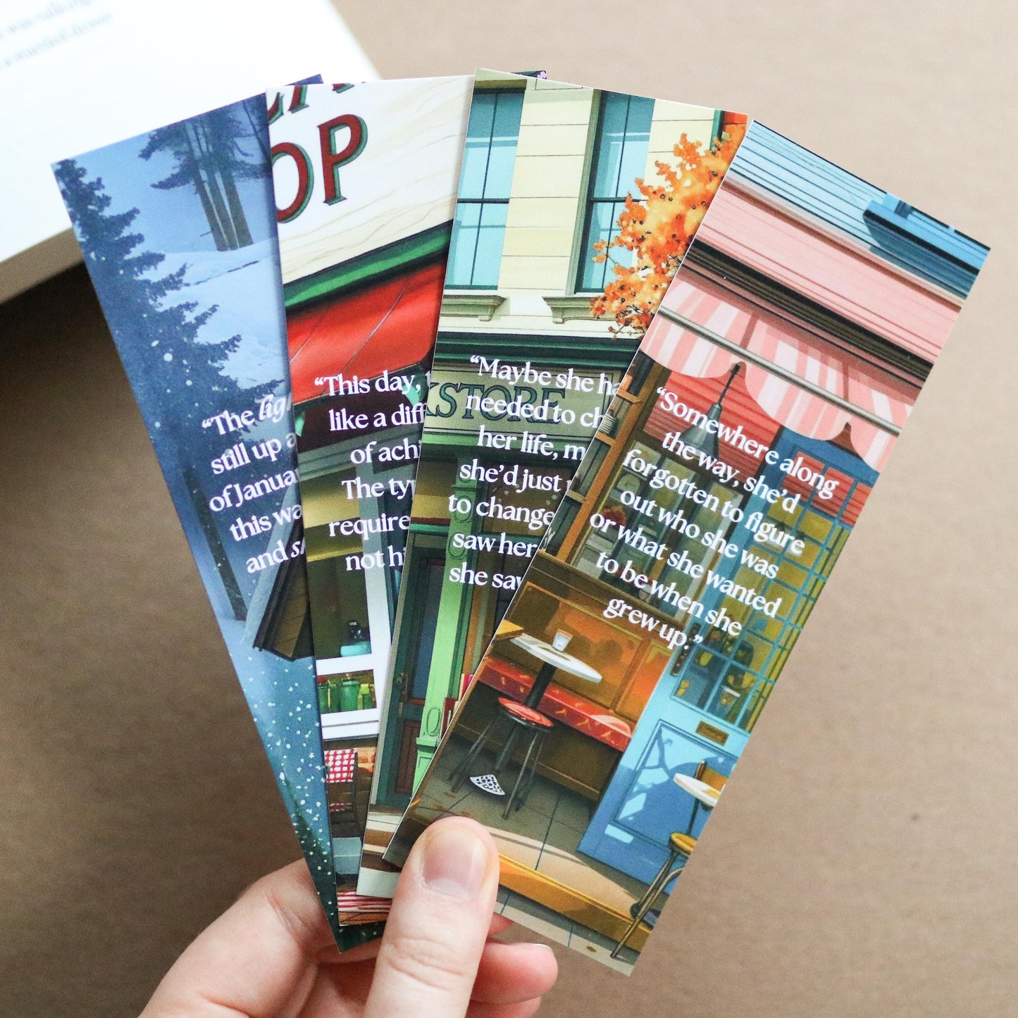 Dream Harbor inspired Bookmarks (set of 4)