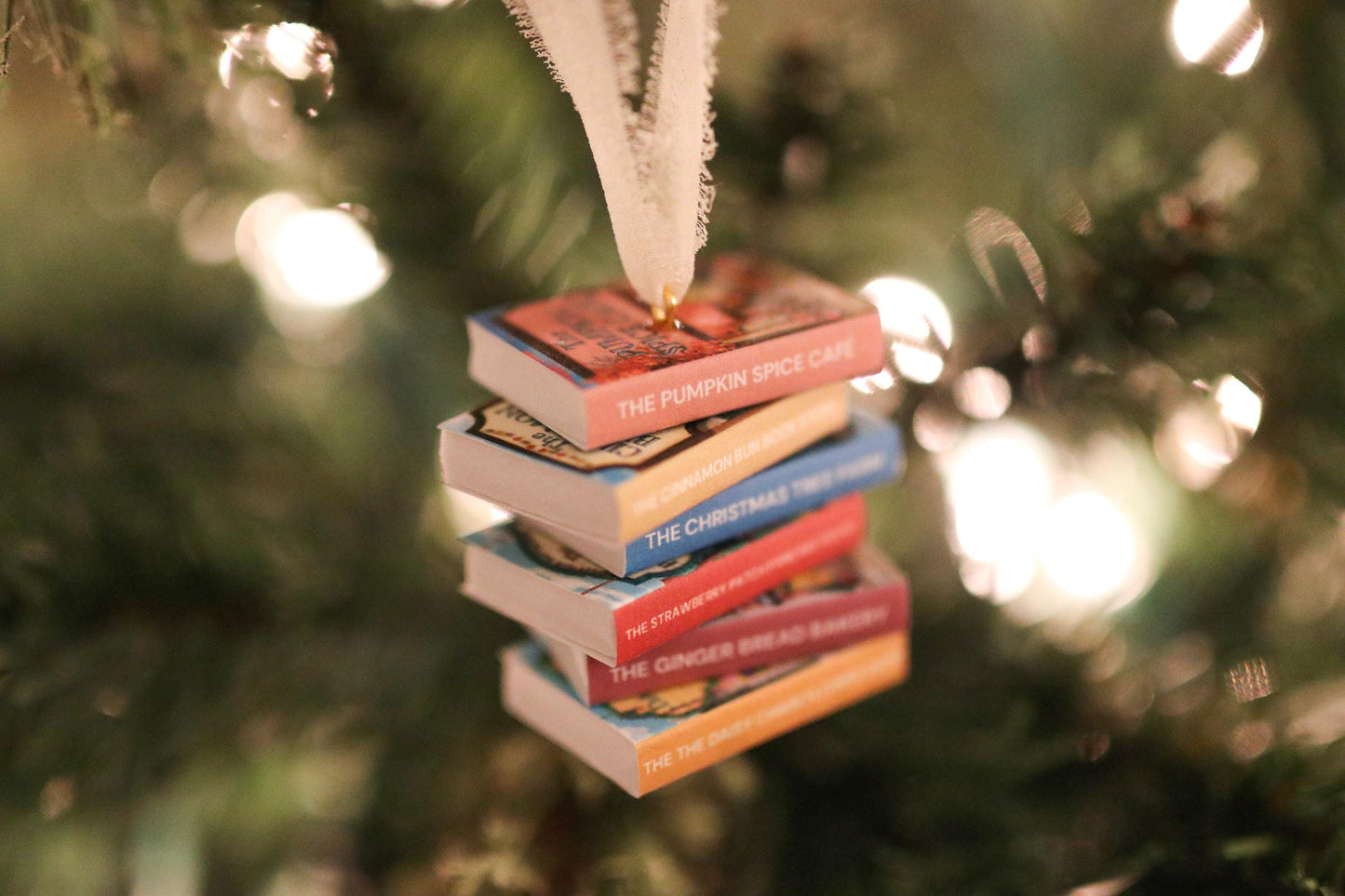 Dream Harbor Mini Book Stack Ornament