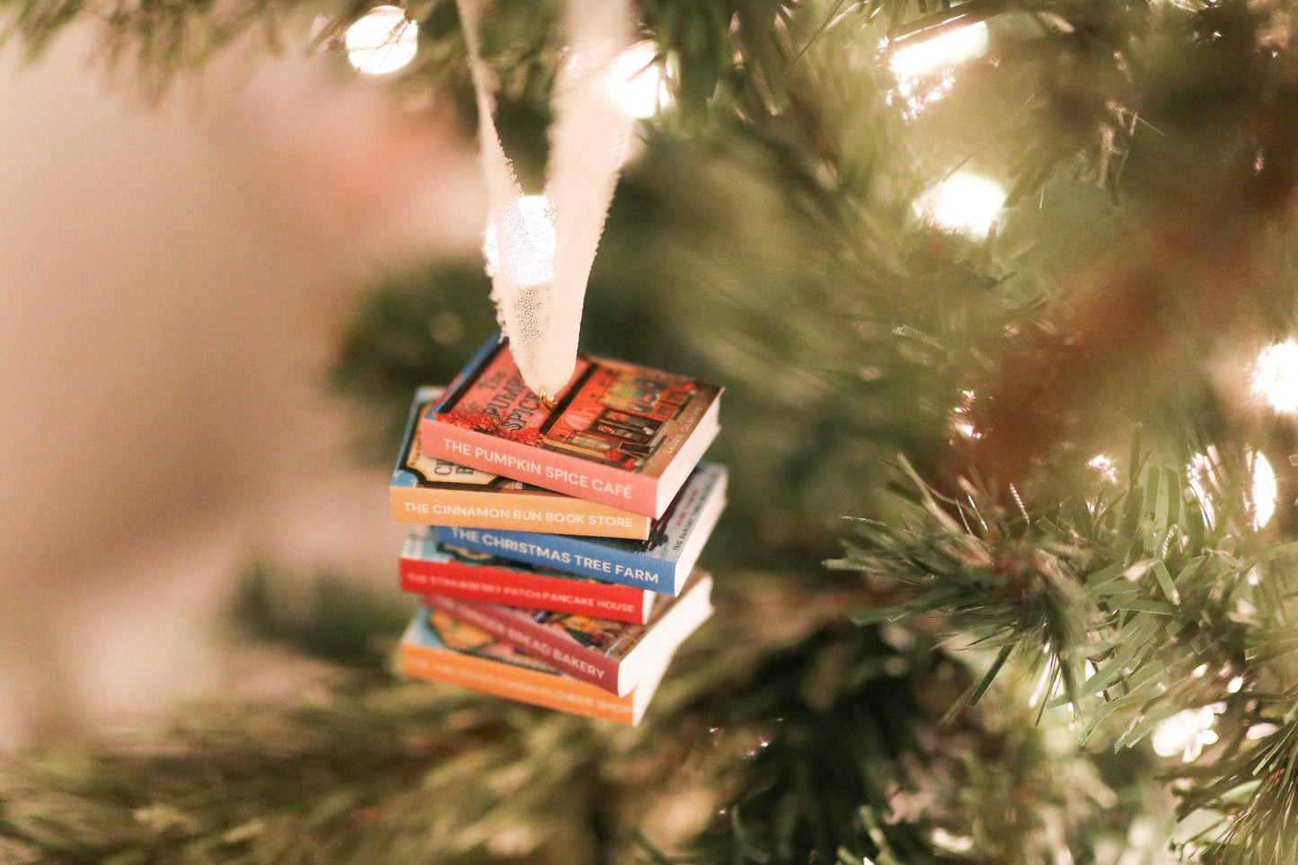 Dream Harbor Mini Book Stack Ornament