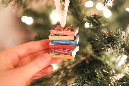 Dream Harbor Mini Book Stack Ornament