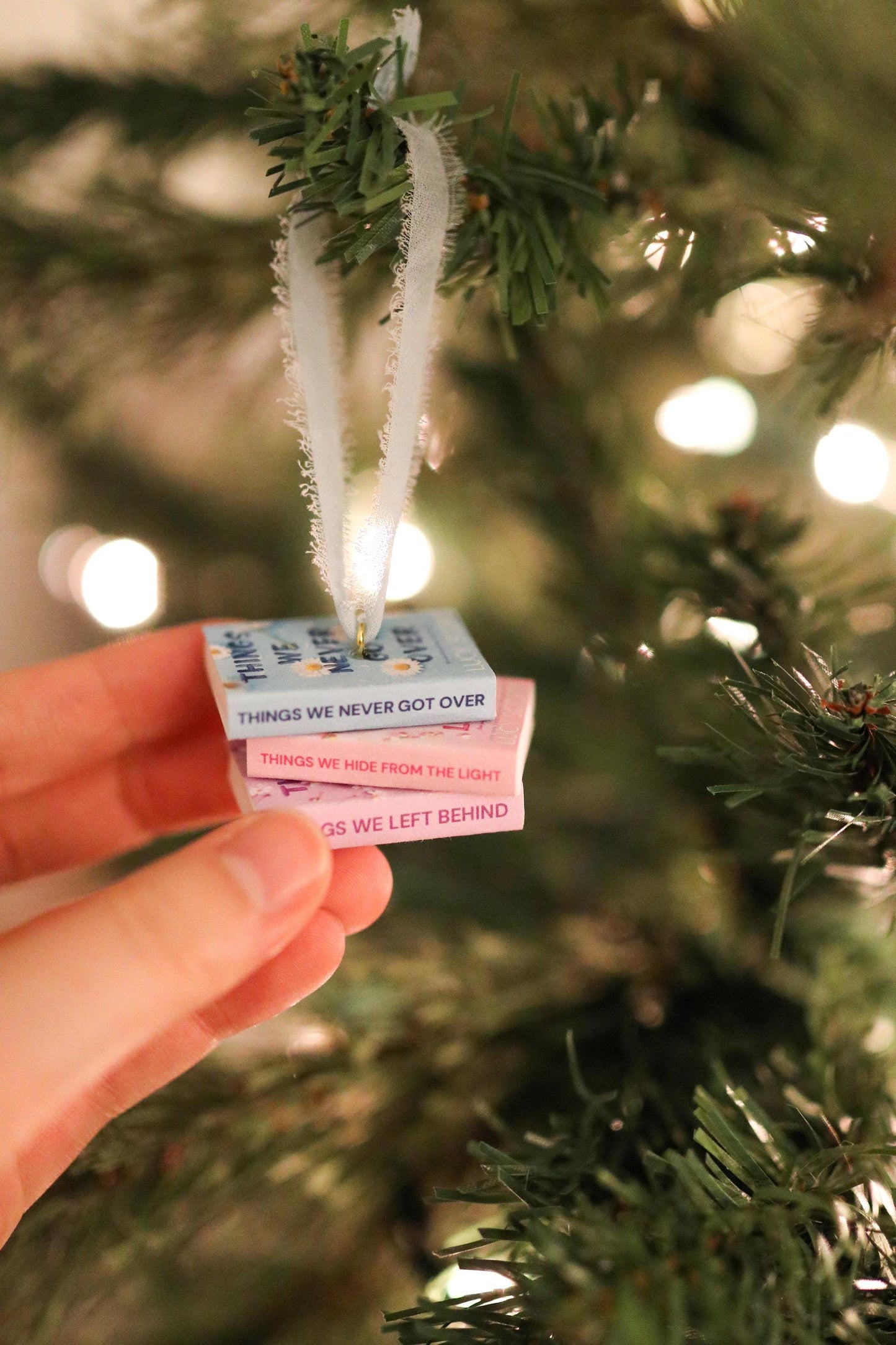 Knockemout Mini Book Stack Ornament
