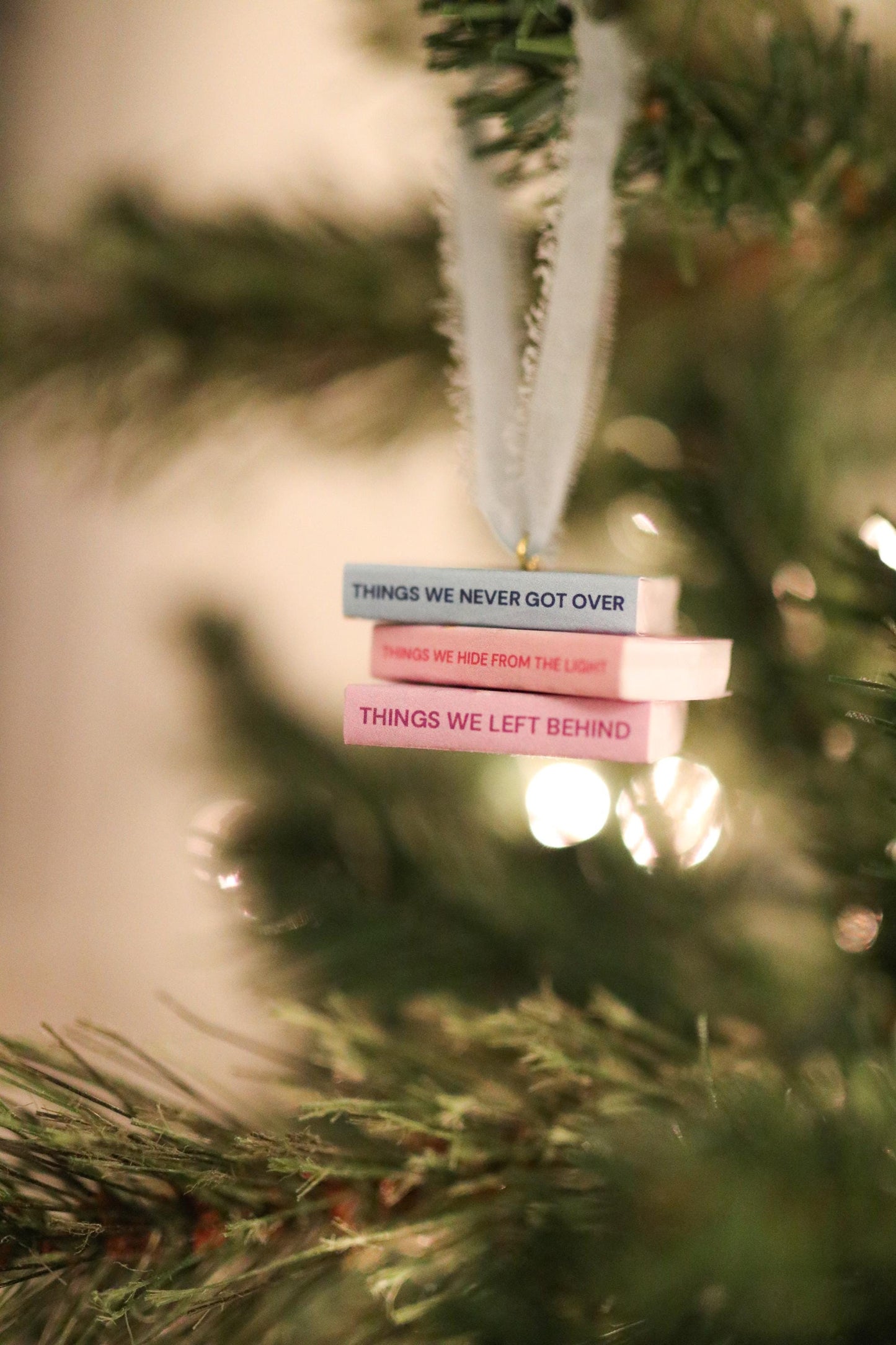 Knockemout Mini Book Stack Ornament