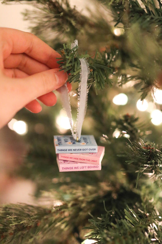 Knockemout Mini Book Stack Ornament