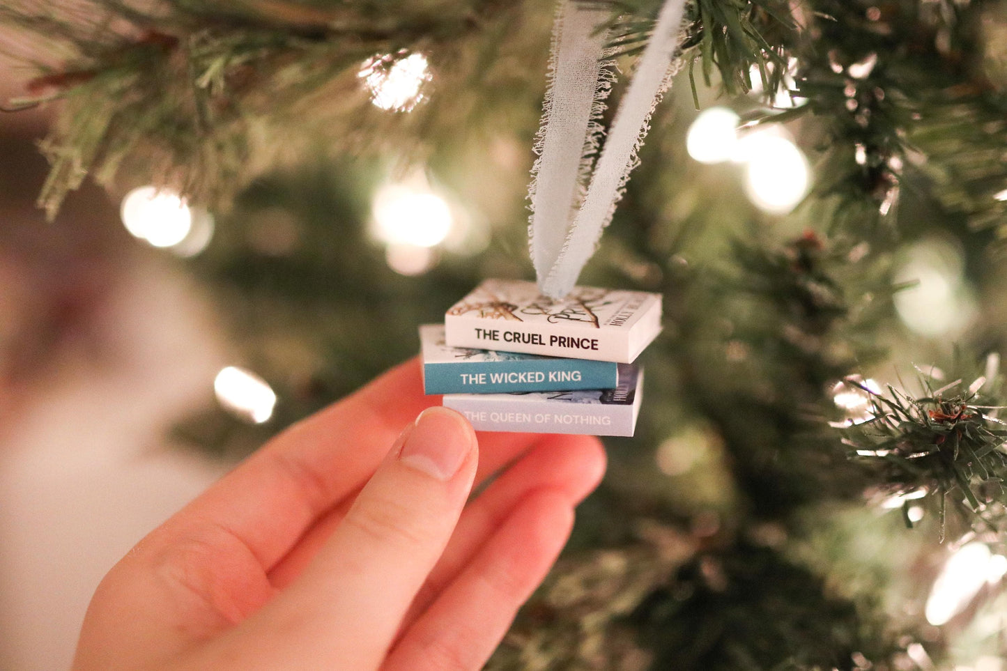 Holly Black Inspired Mini Book Stack Ornament