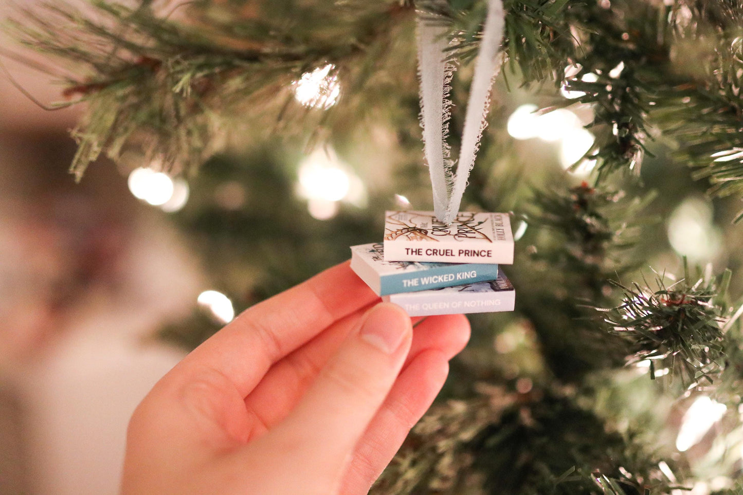 Holly Black Inspired Mini Book Stack Ornament