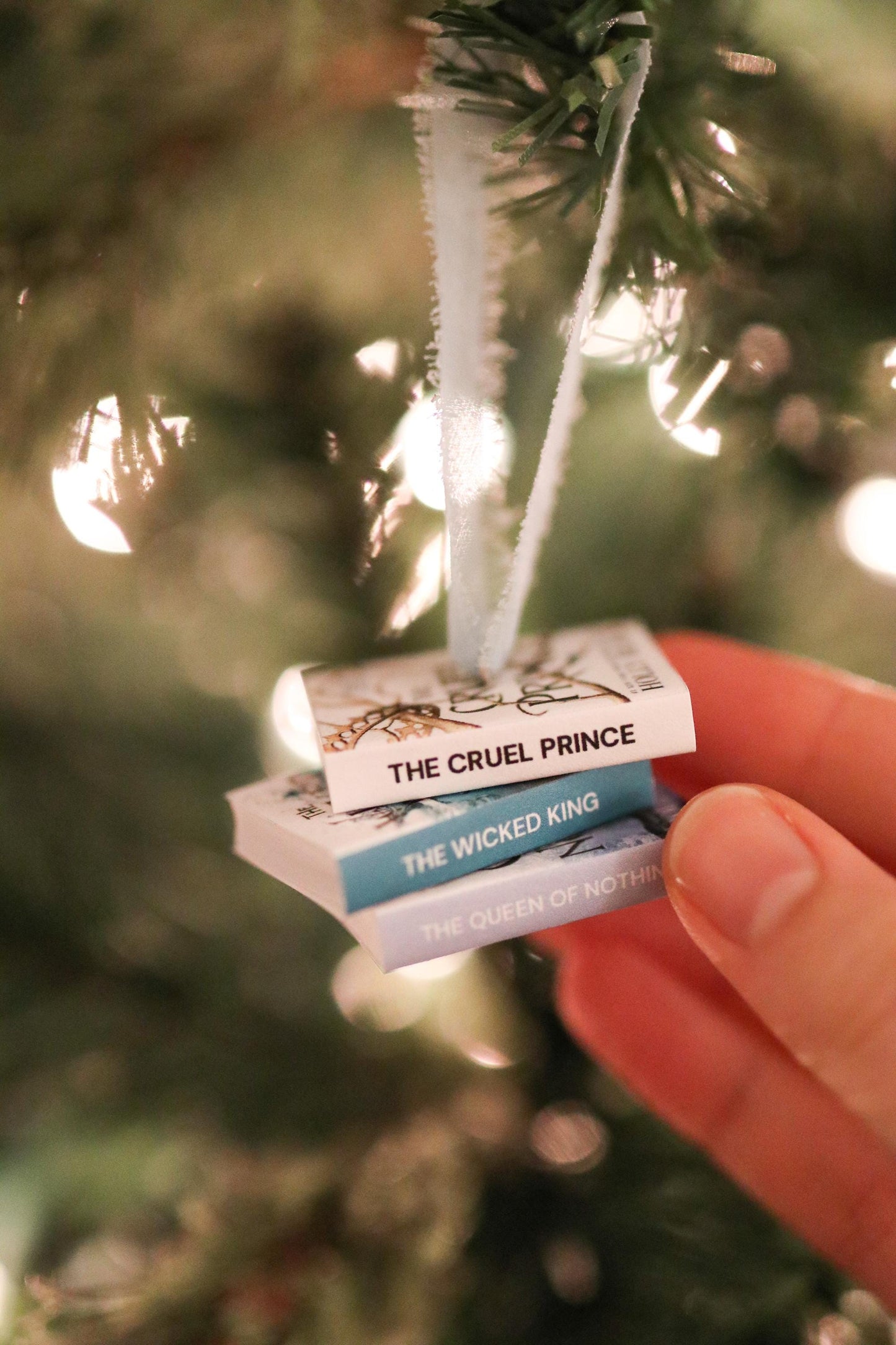 Holly Black Inspired Mini Book Stack Ornament