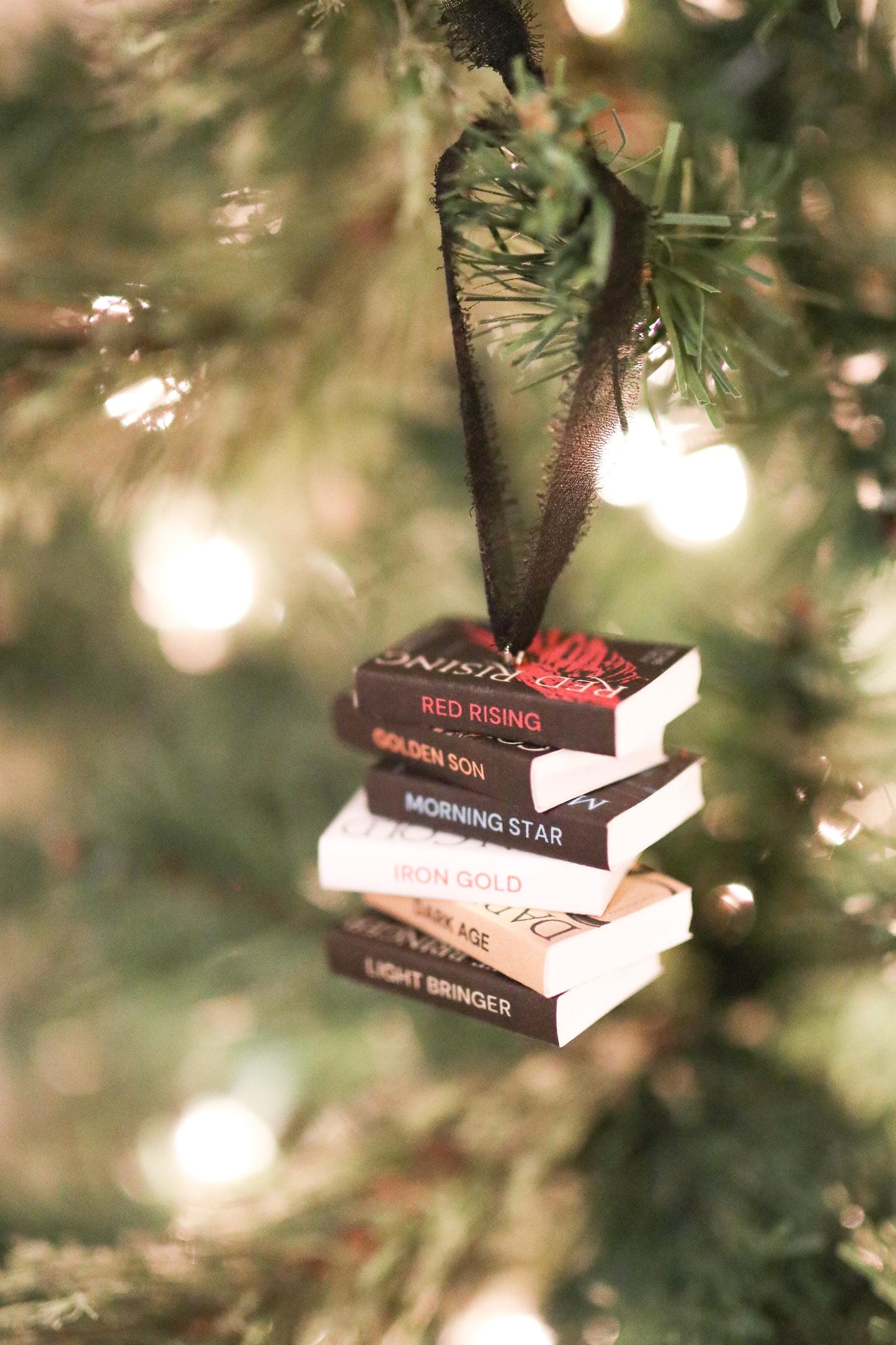 Pierce Brown Mini Book Stack Ornament