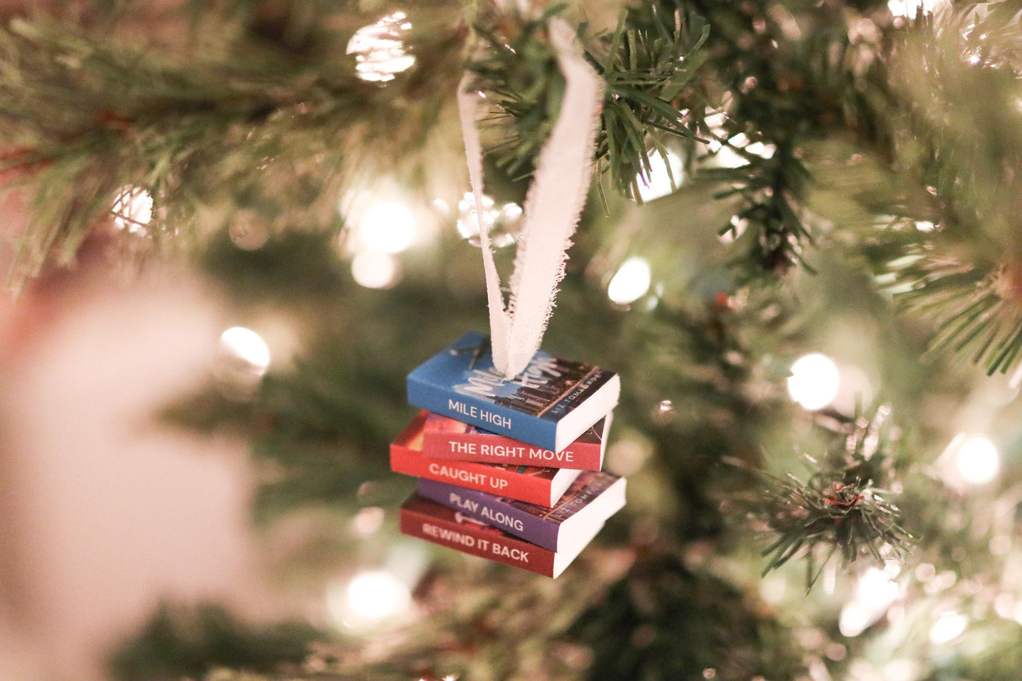 Windy City Mini Book Stack Ornament