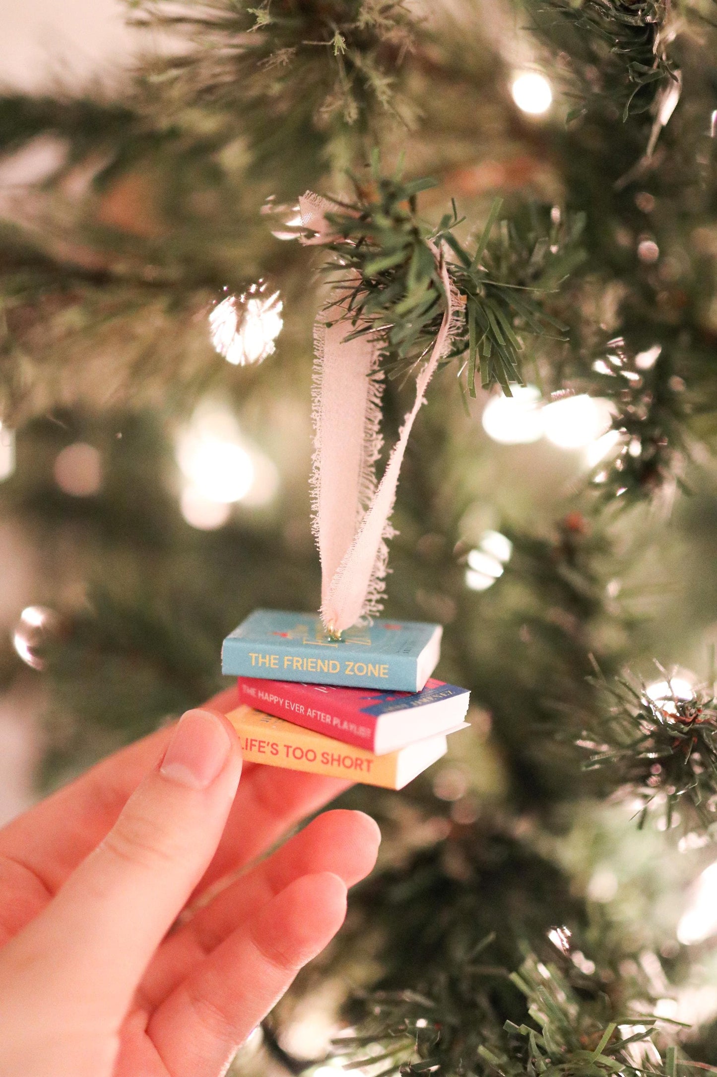 Abby Jimenez Mini Book Stack Ornament