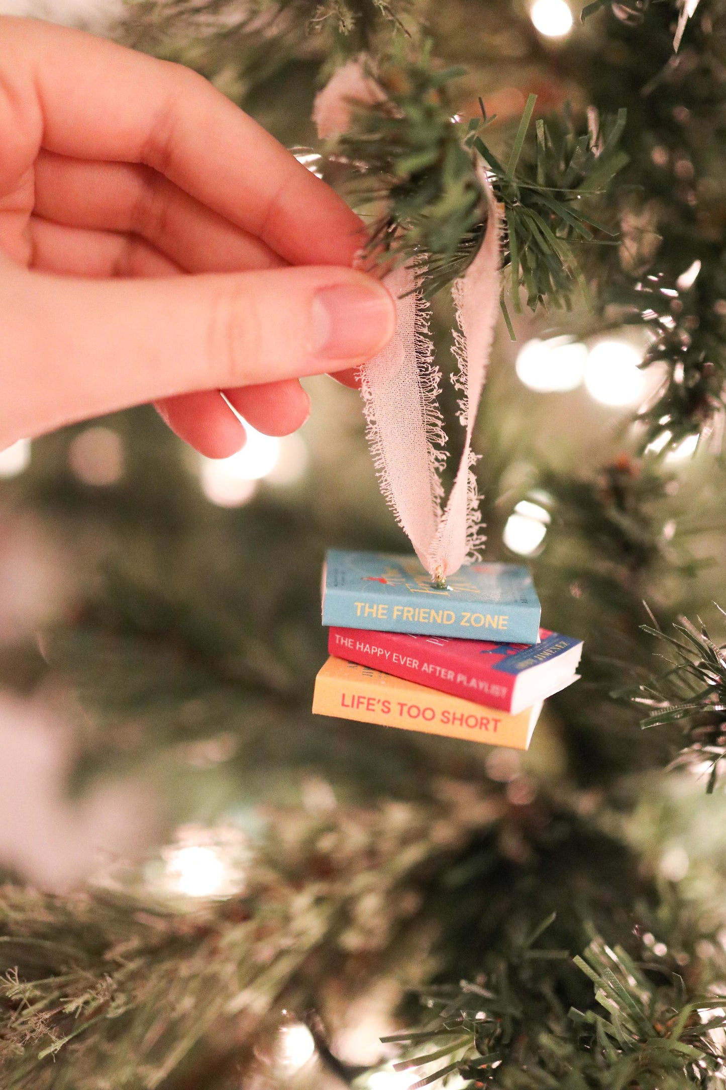 Abby Jimenez Mini Book Stack Ornament