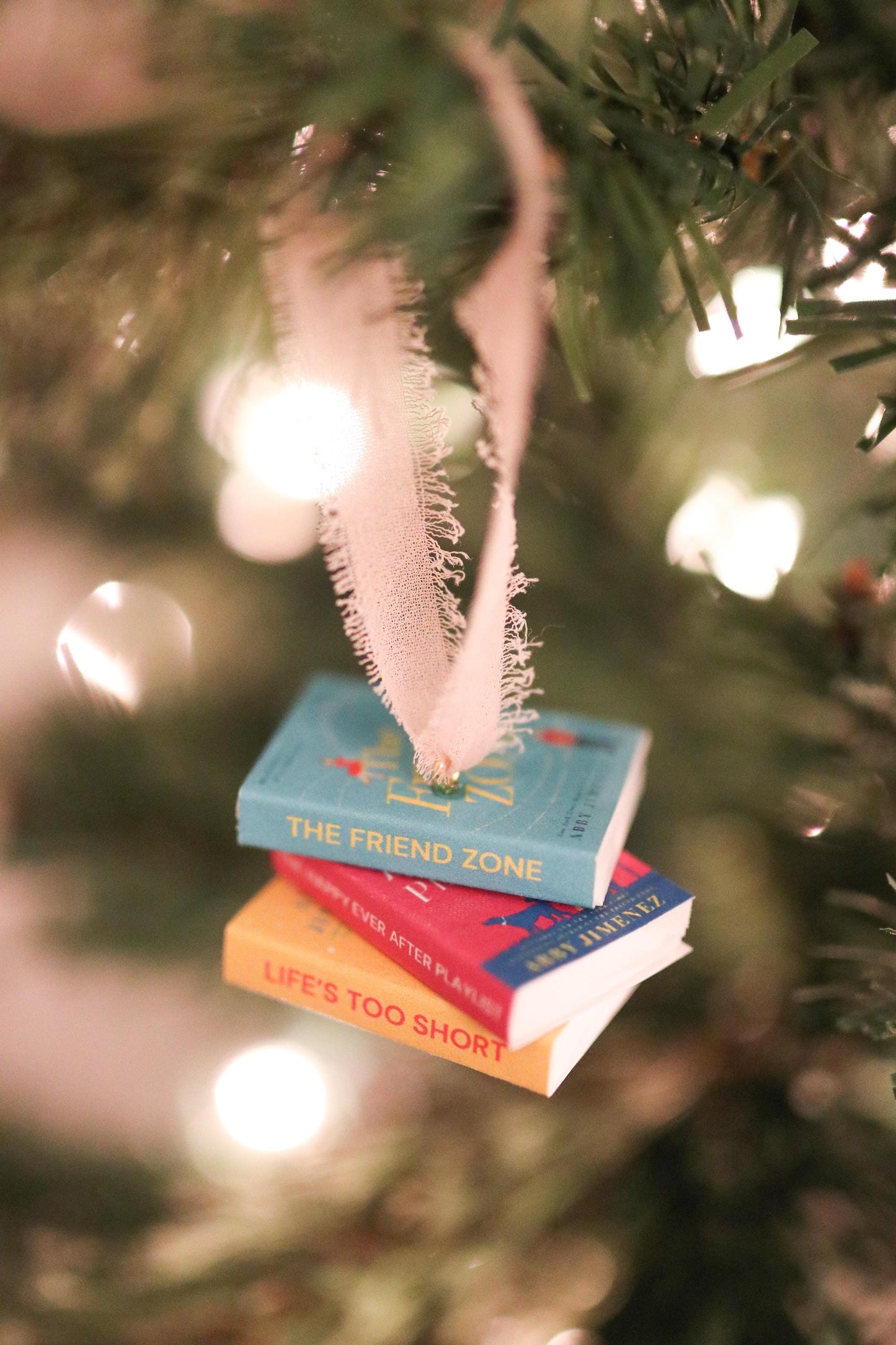 Abby Jimenez Mini Book Stack Ornament