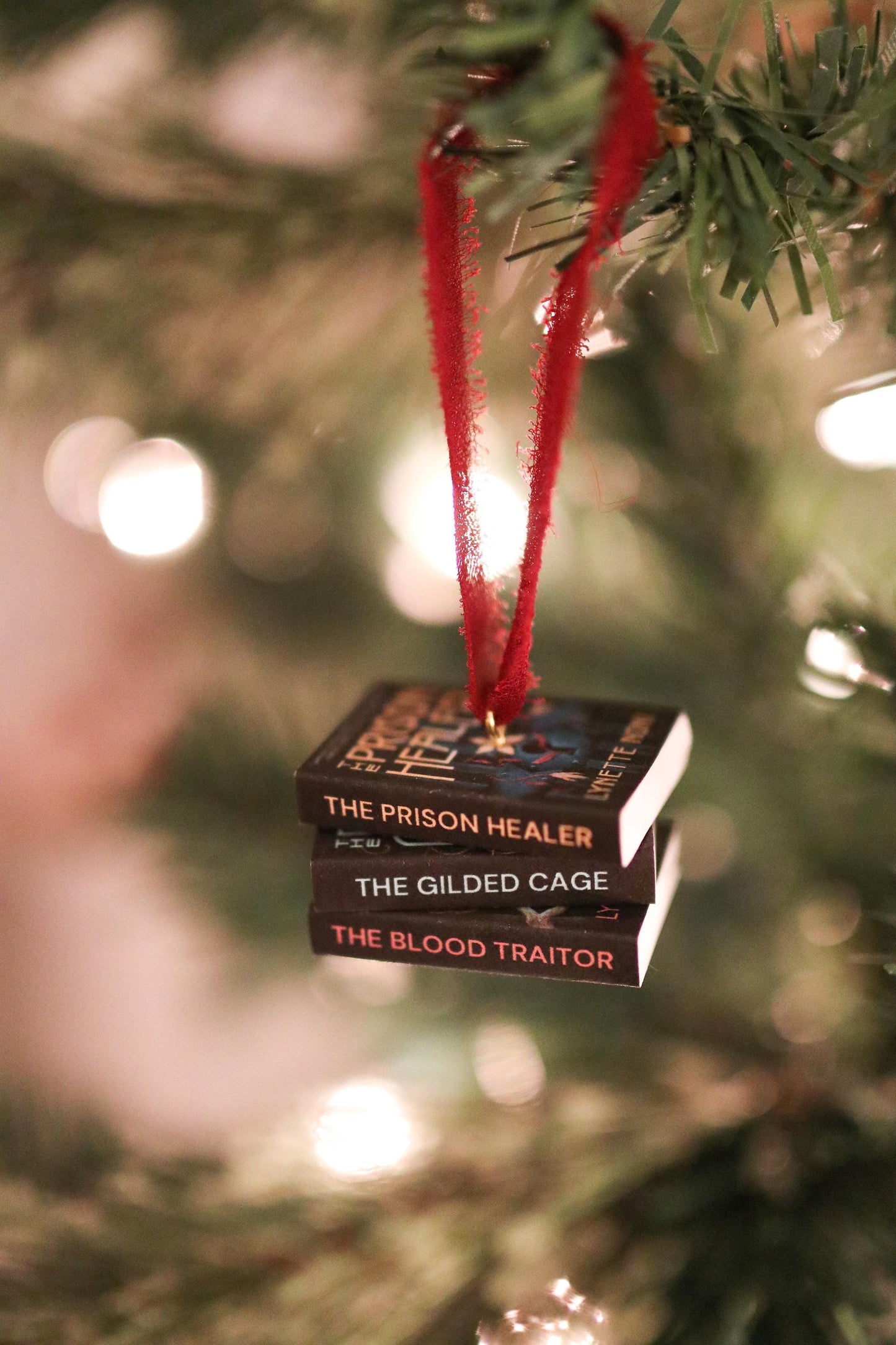 The Prison Healer Mini Book Stack Ornament