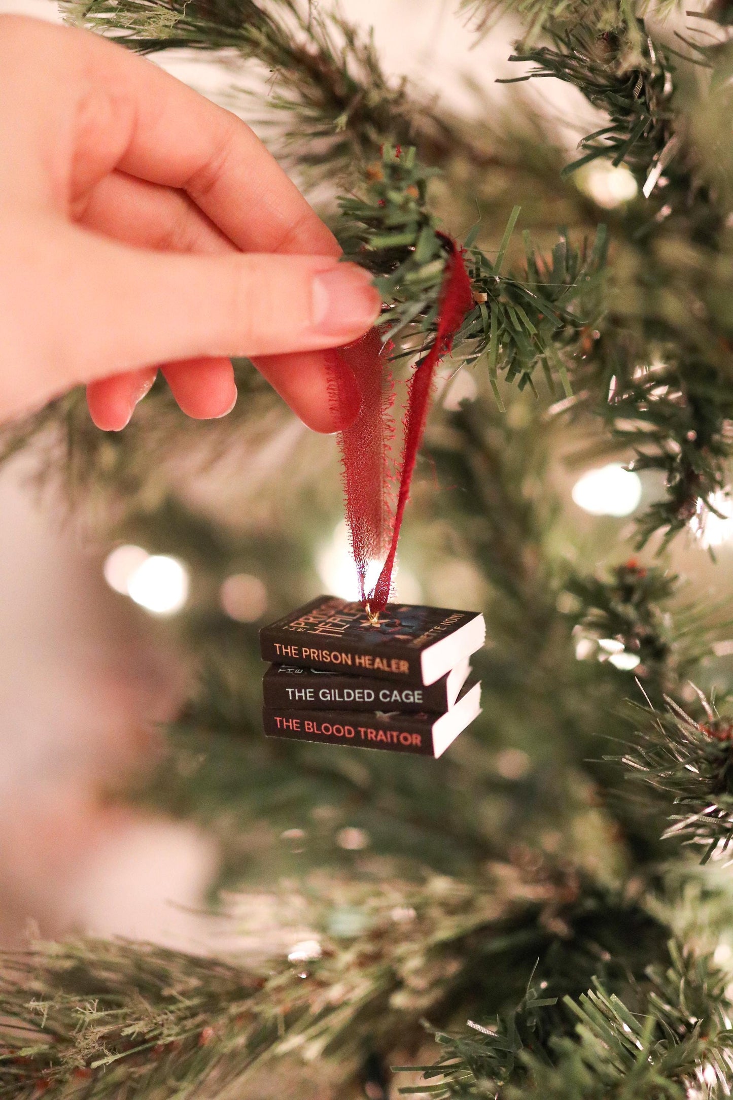 The Prison Healer Mini Book Stack Ornament