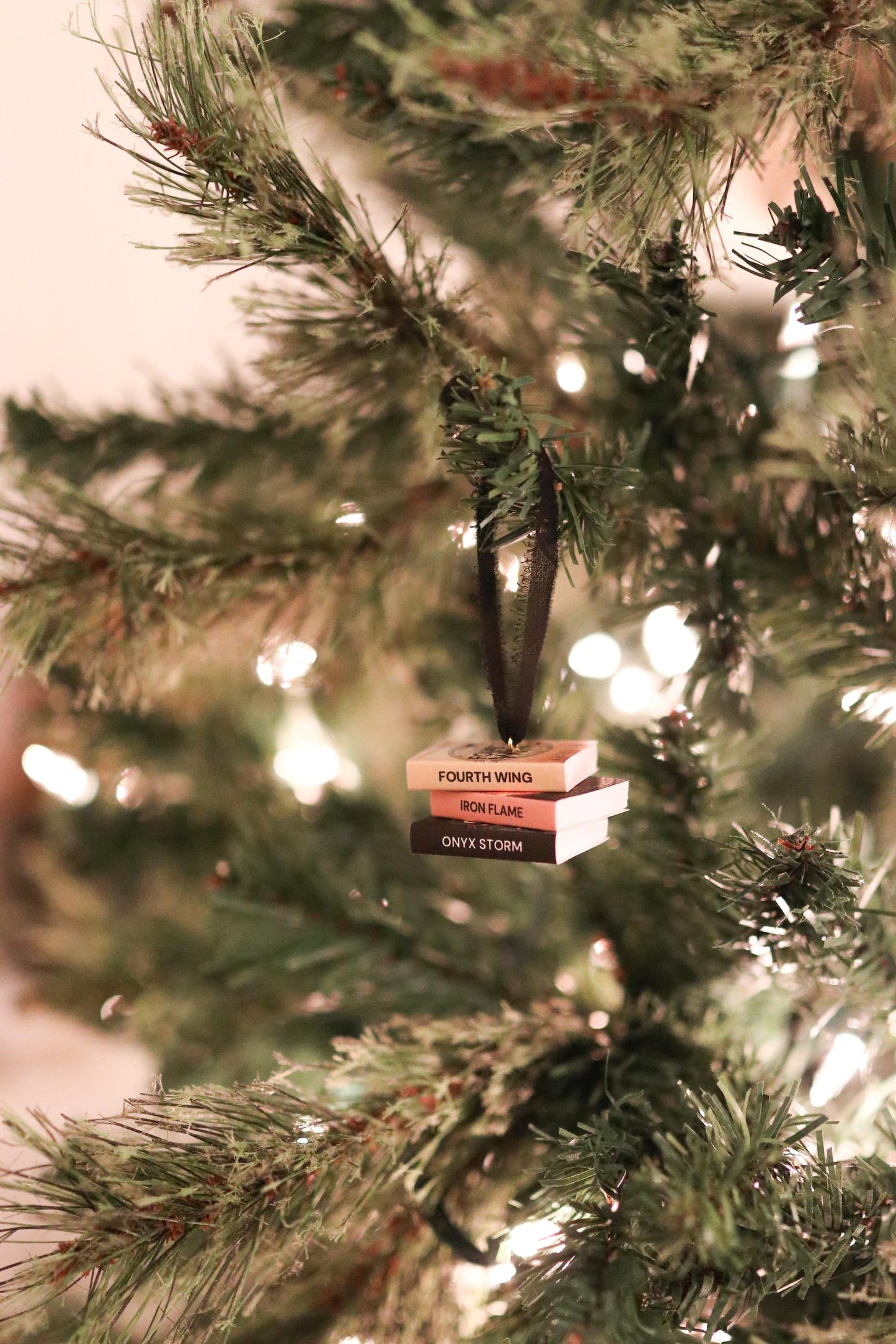 Fourth Wing Mini Book Stack Ornament