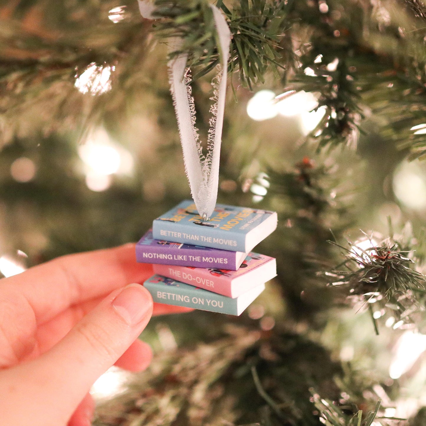 Lynn Painter Mini Book Stack Ornament