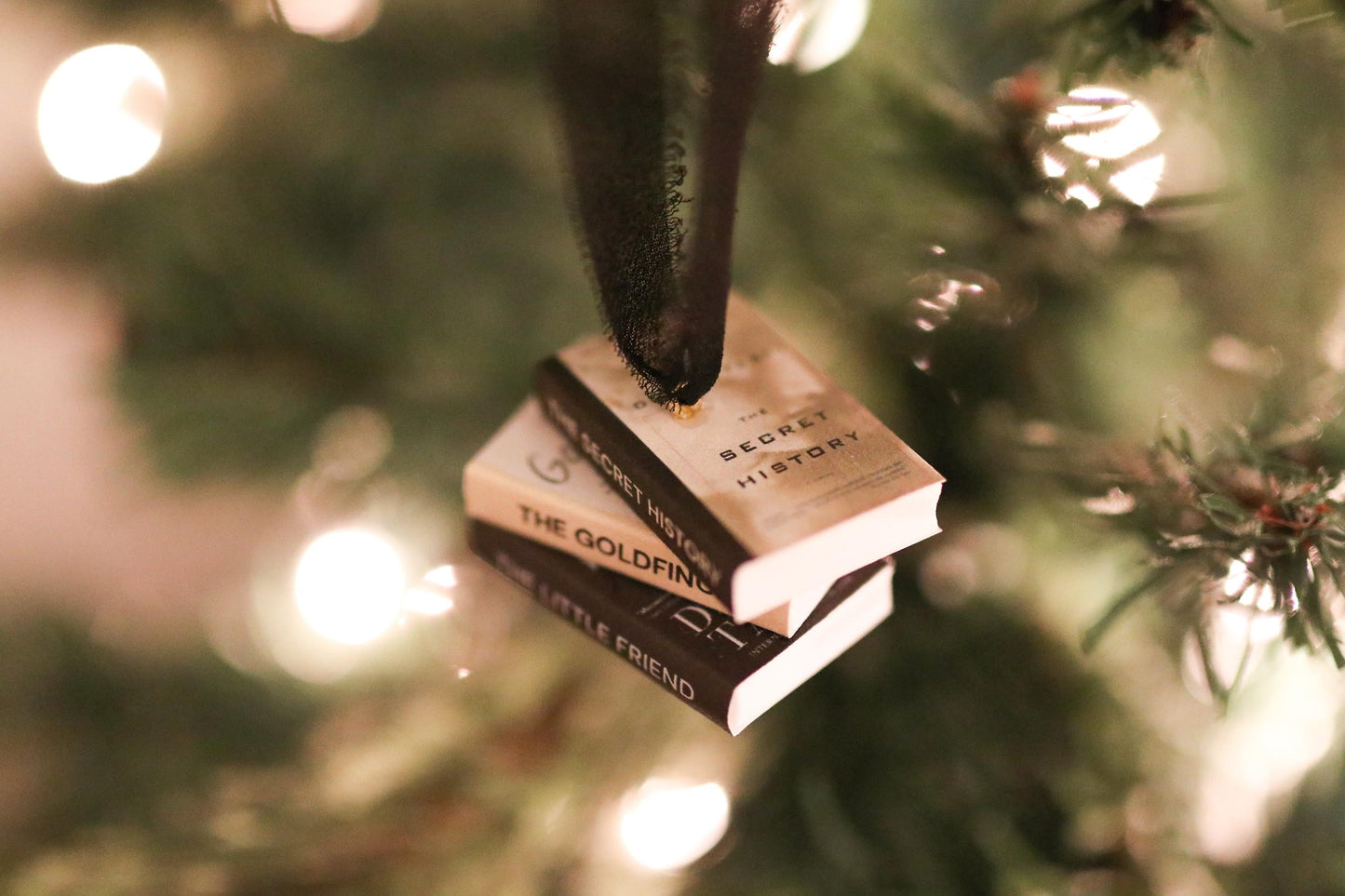 Donna Tartt Mini Book Stack Ornament