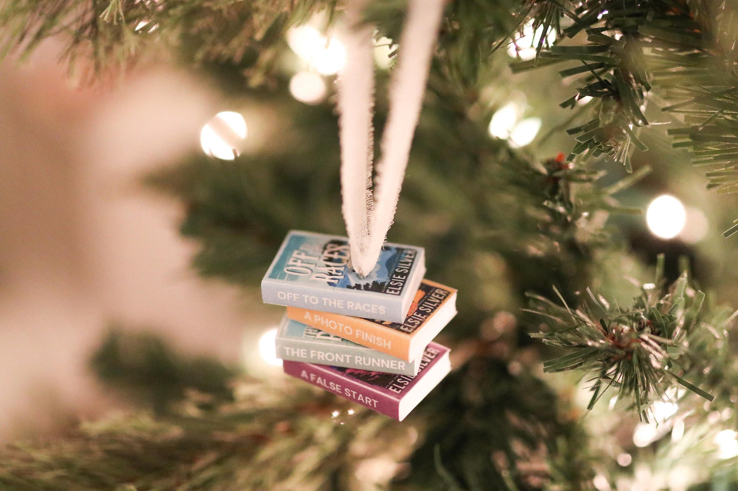 Gold Rush Ranch Mini Book Stack Ornament