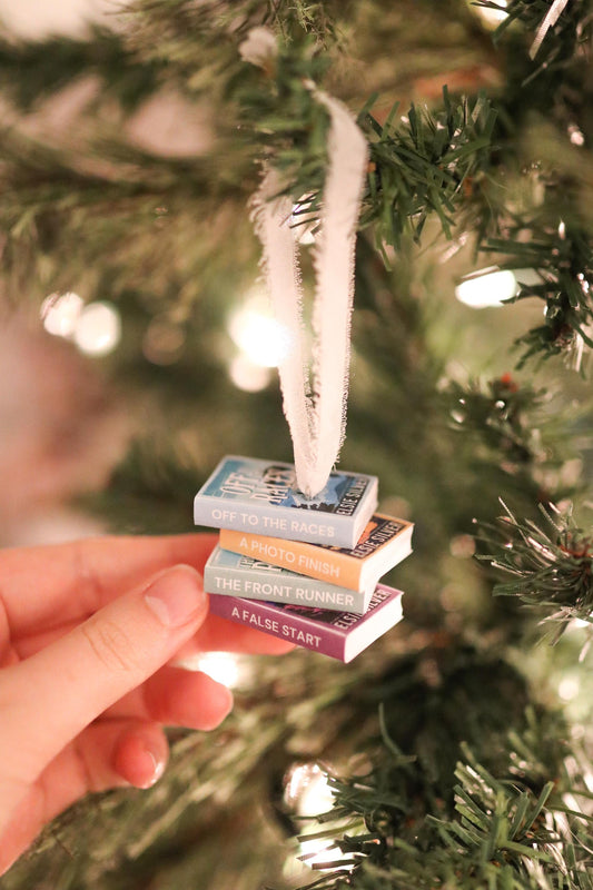 Gold Rush Ranch Mini Book Stack Ornament