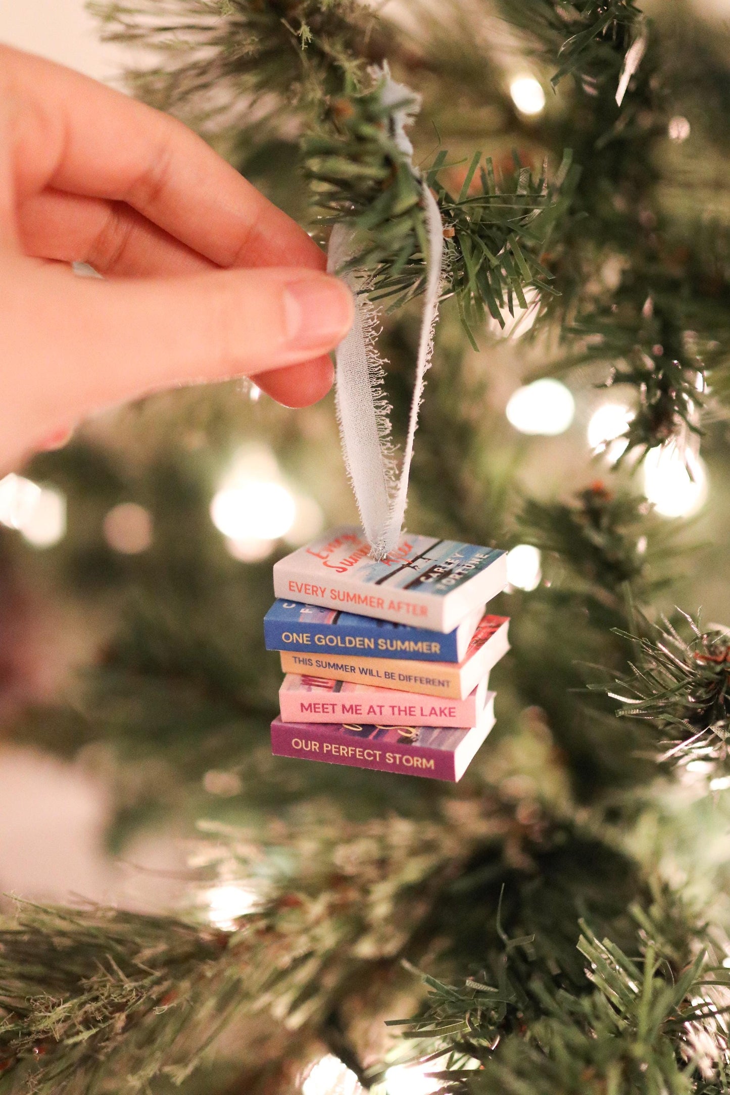 Carley Fortune Mini Book Stack Ornament