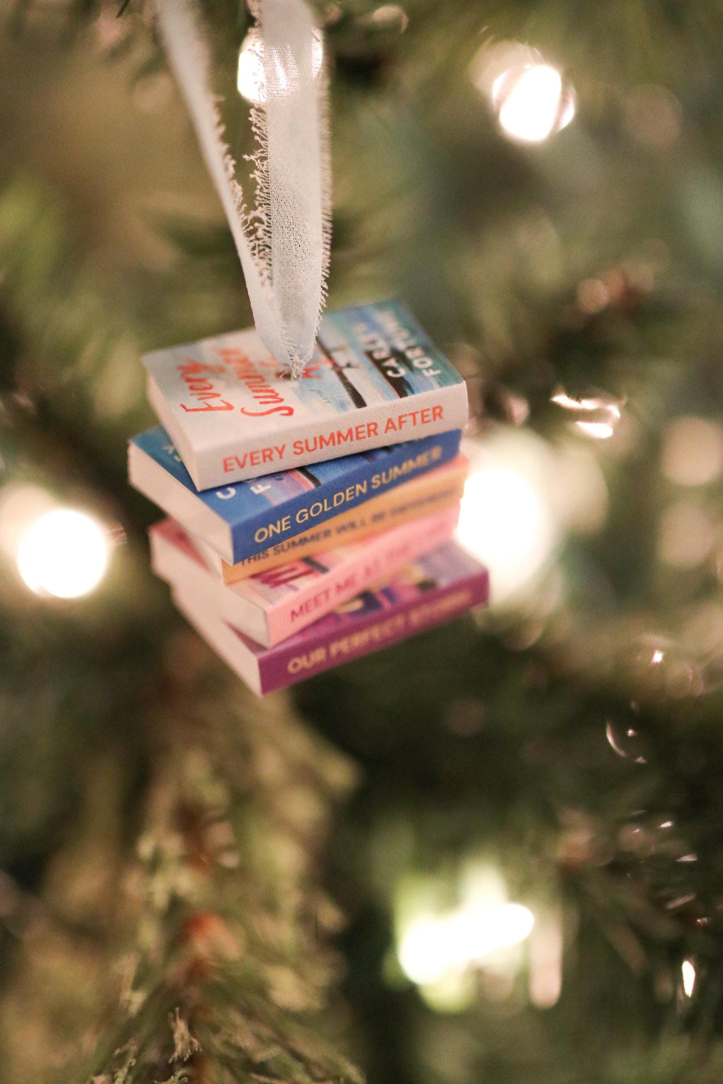 Carley Fortune Mini Book Stack Ornament