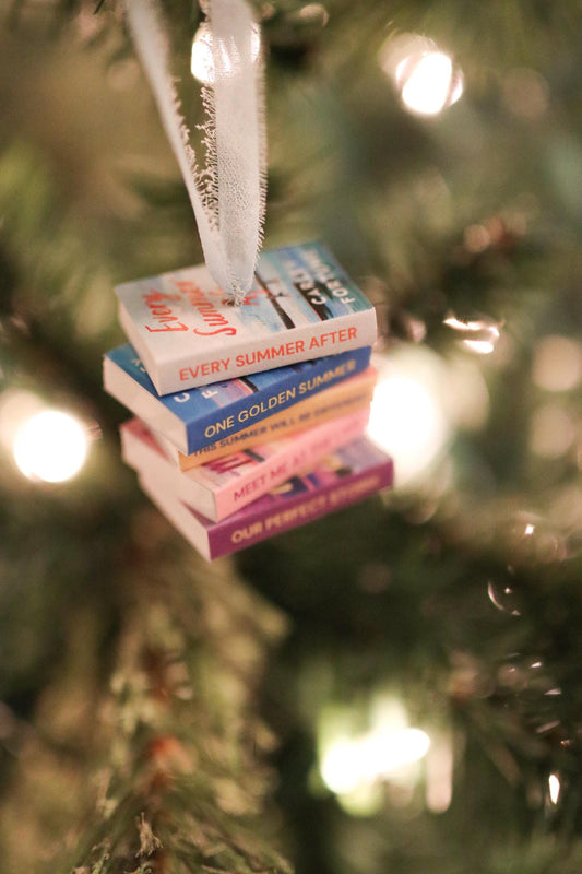 Carley Fortune Mini Book Stack Ornament