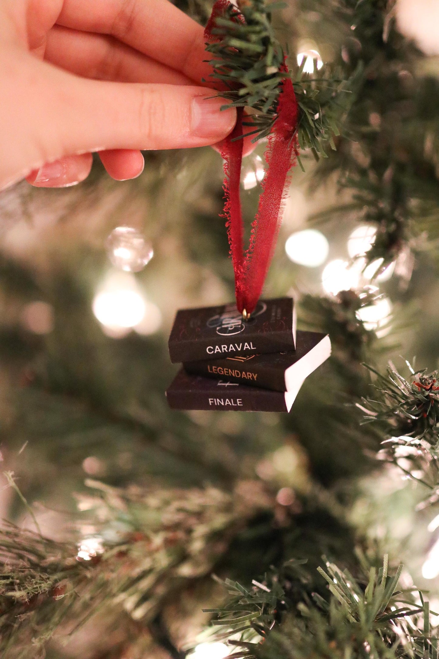 Caraval Mini Book Stack Ornament