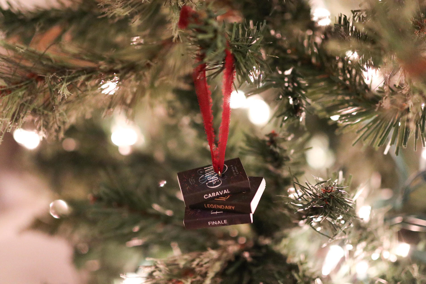 Caraval Mini Book Stack Ornament