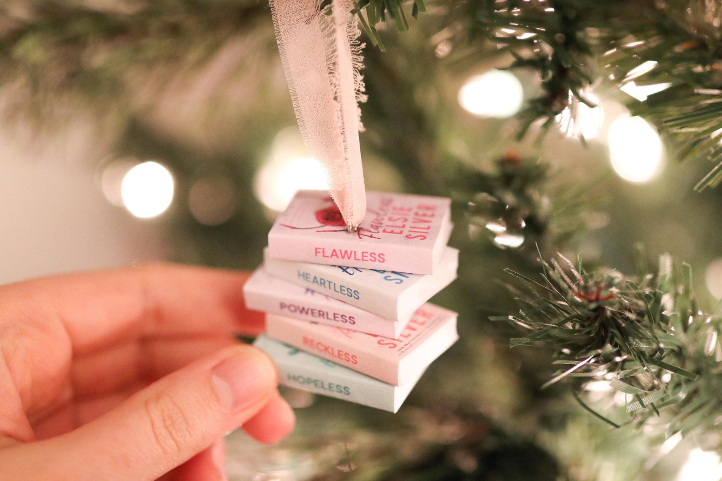 Chestnut Springs Mini Book Stack Ornament