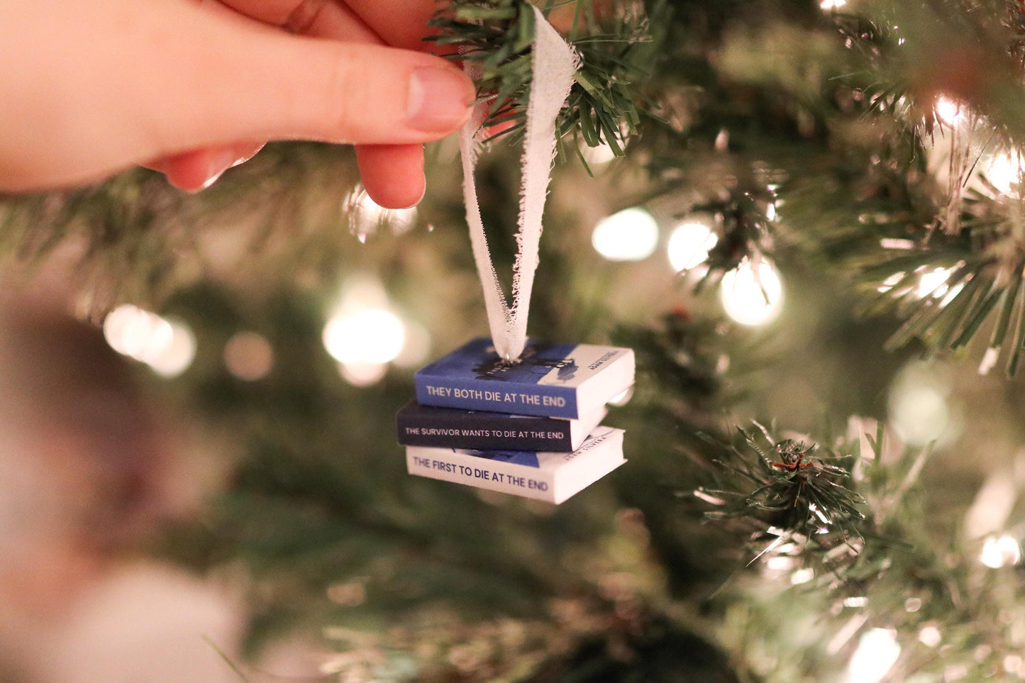 Death-Cast Mini Book Stack Ornament