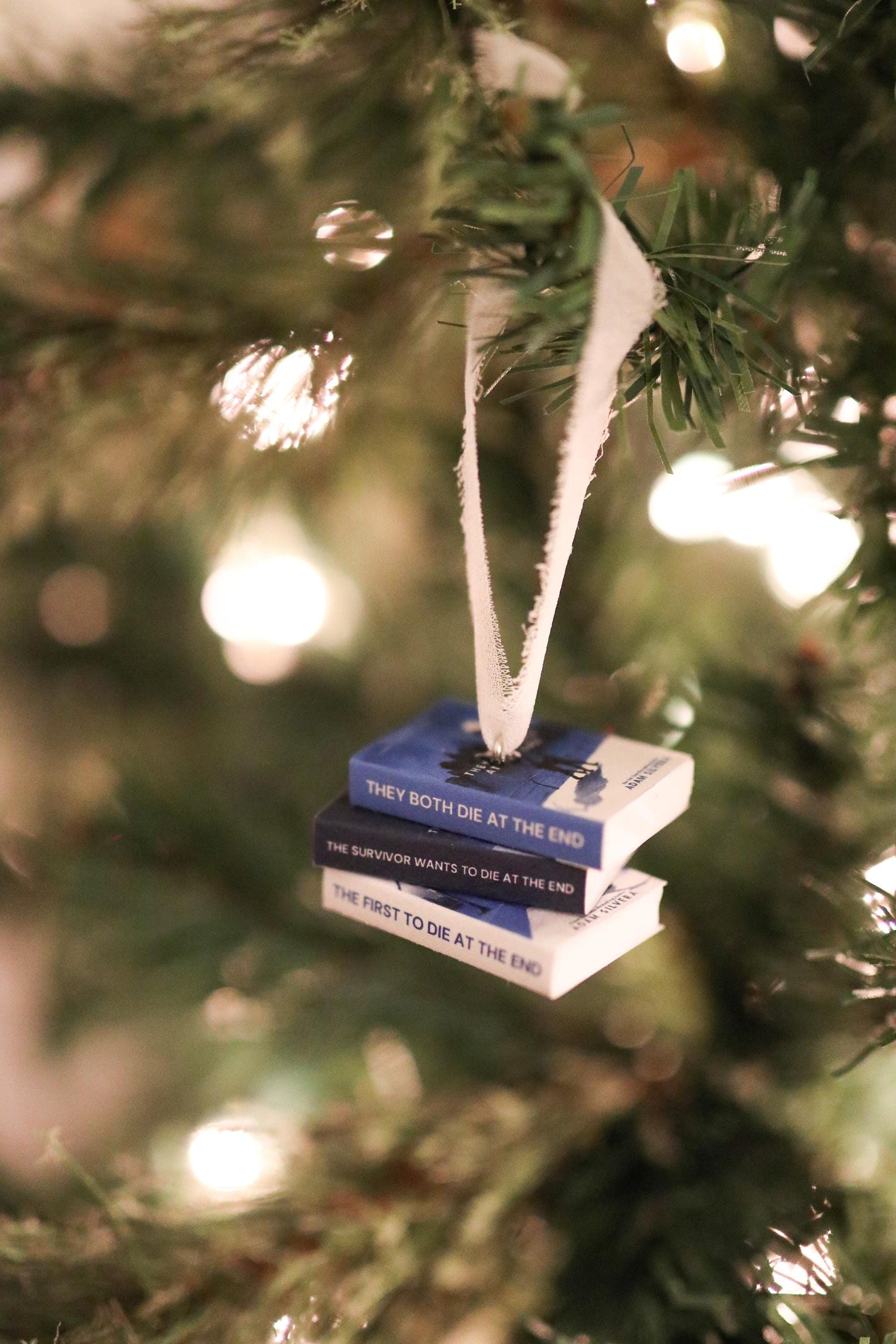 Death-Cast Mini Book Stack Ornament